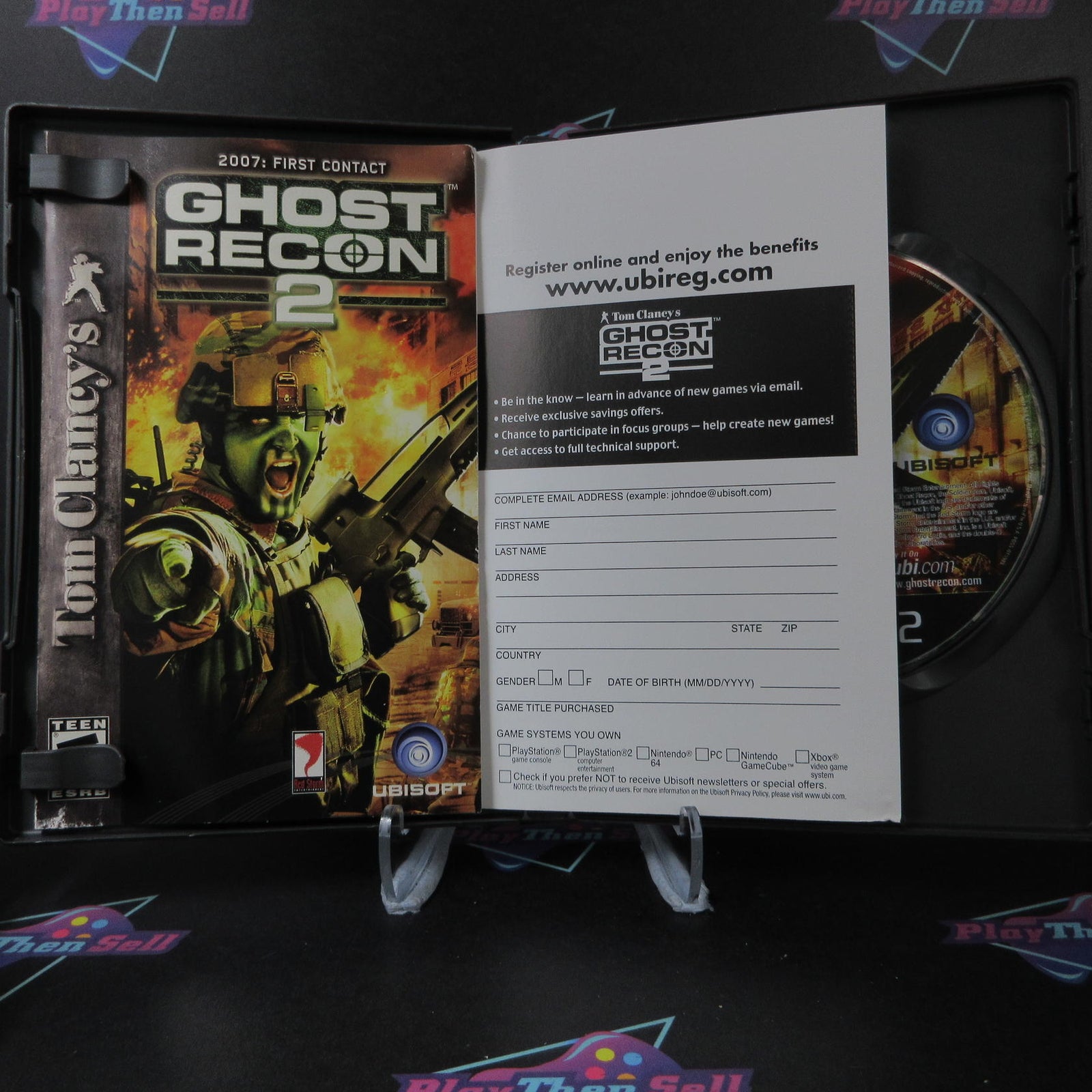 Tom Clancy's Ghost Recon 2 First Contact GH PS2 CIB - 1 Year Warranty VG