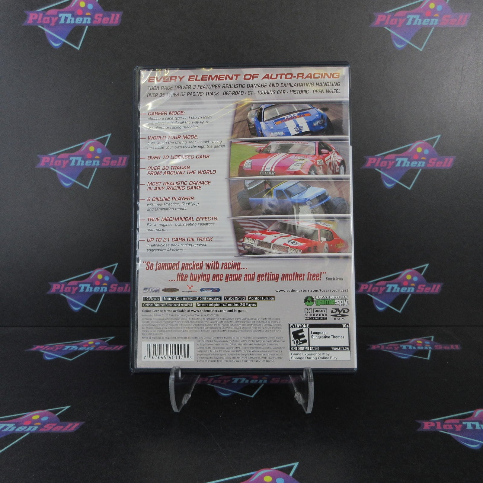 Toca Race Driver 3 The Ultimate Racing Simulator PS2 PlayStation 2  - 1 Year W..