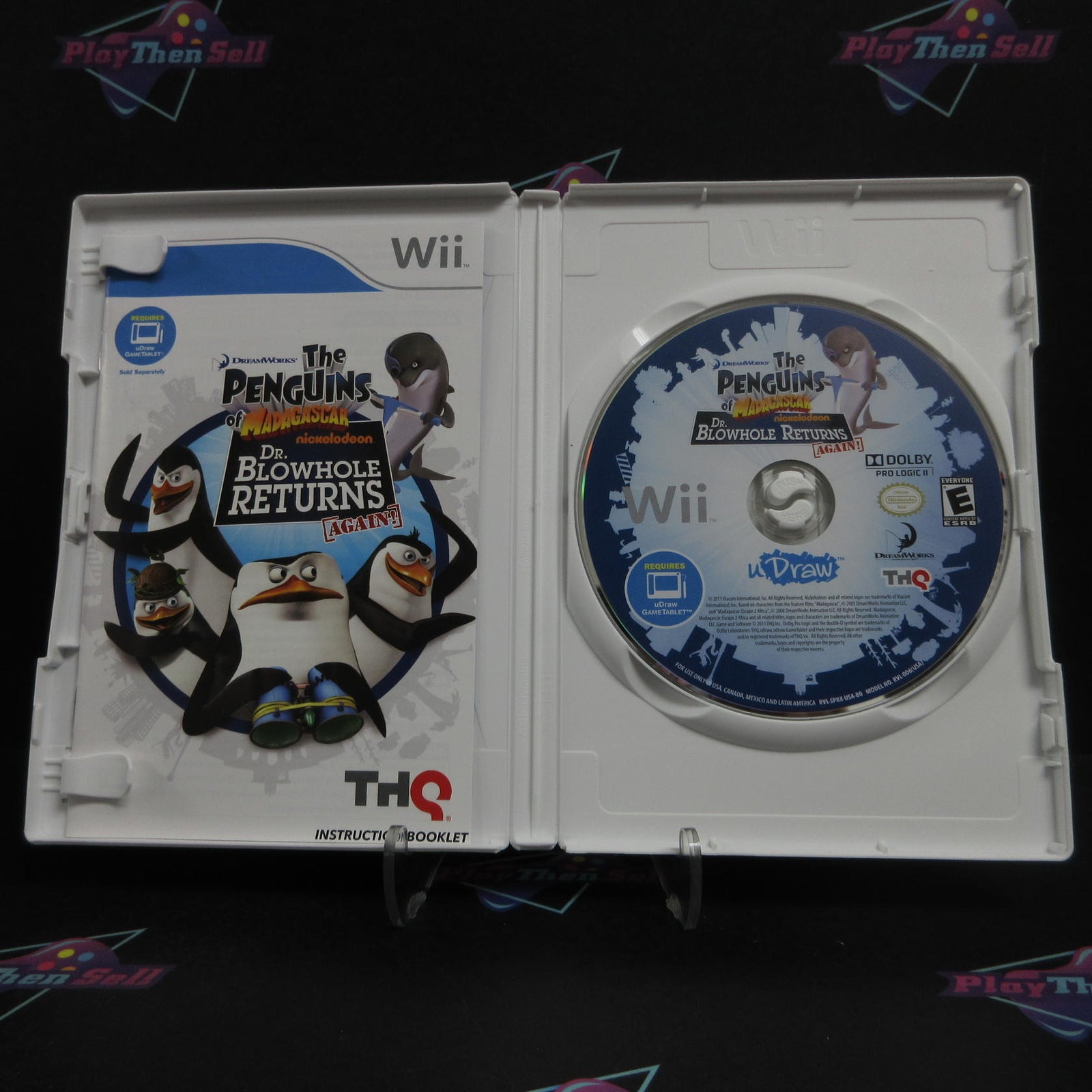 Penguins Of Madagascar Dr Blowhole Returns Again uDraw Nintendo Wii  - 1 Year ..