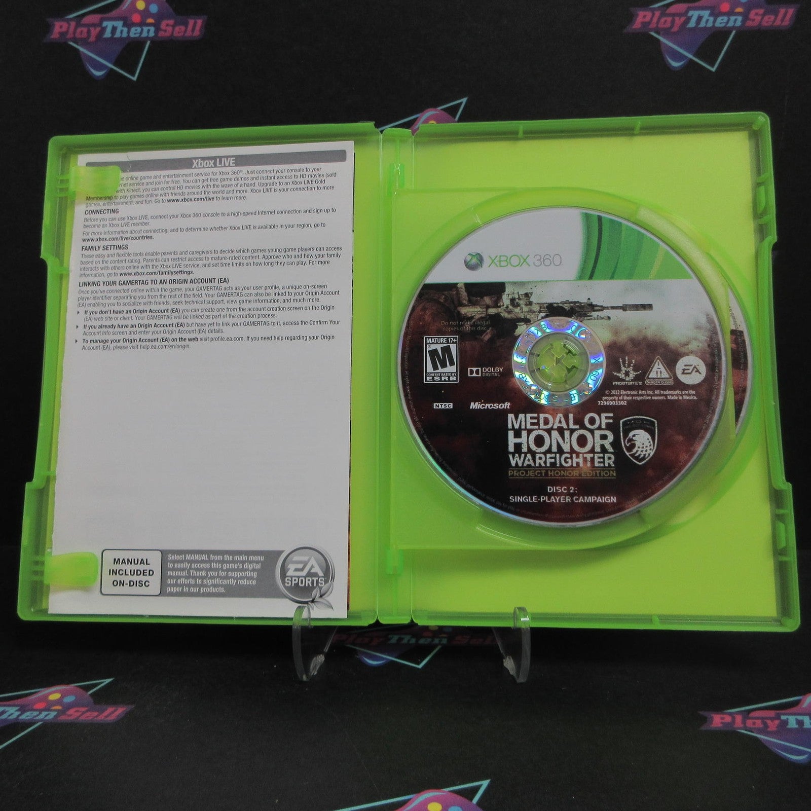 Medal of Honor Warfighter Project Honor Ed Xbox 360 + DVD Complete  - 1 Year W..