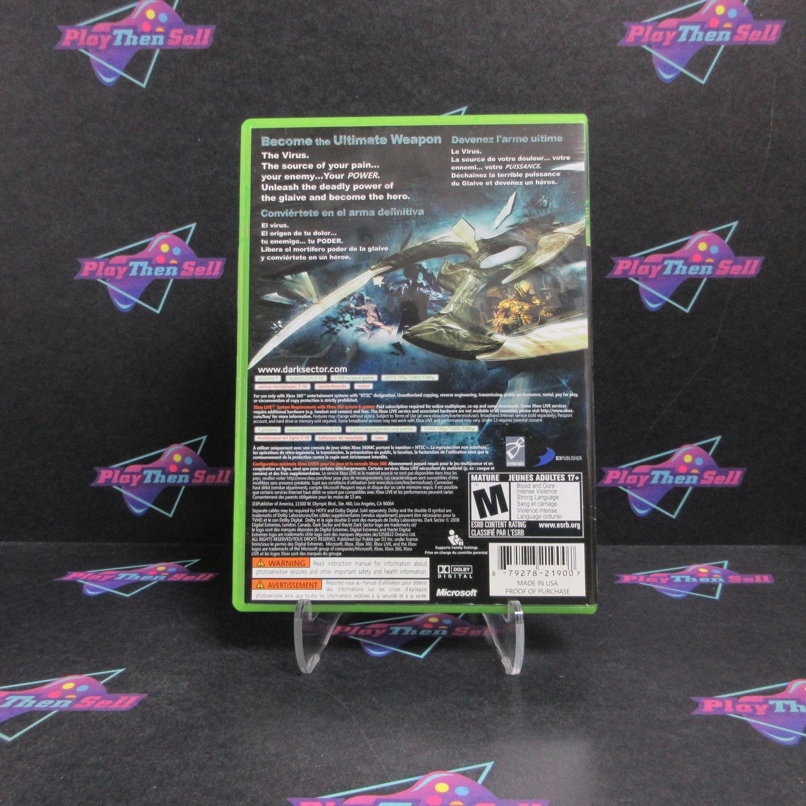 Dark Sector Xbox 360 + Mini Guide Complete - 1 Year Warranty EX Cond