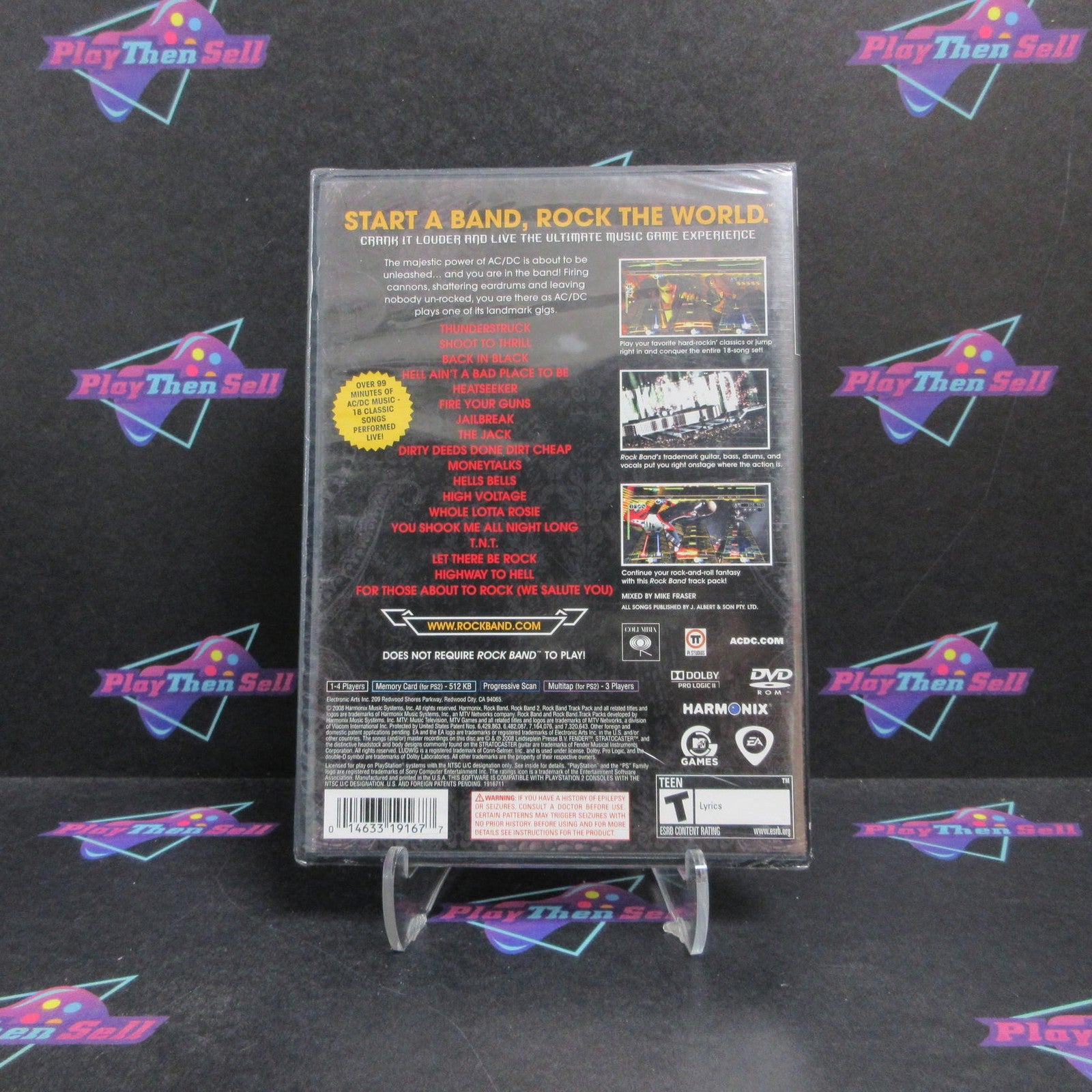 AC-DC Live Rock Band Track Pack PS2 PlayStation 2 Brand New - Sealed