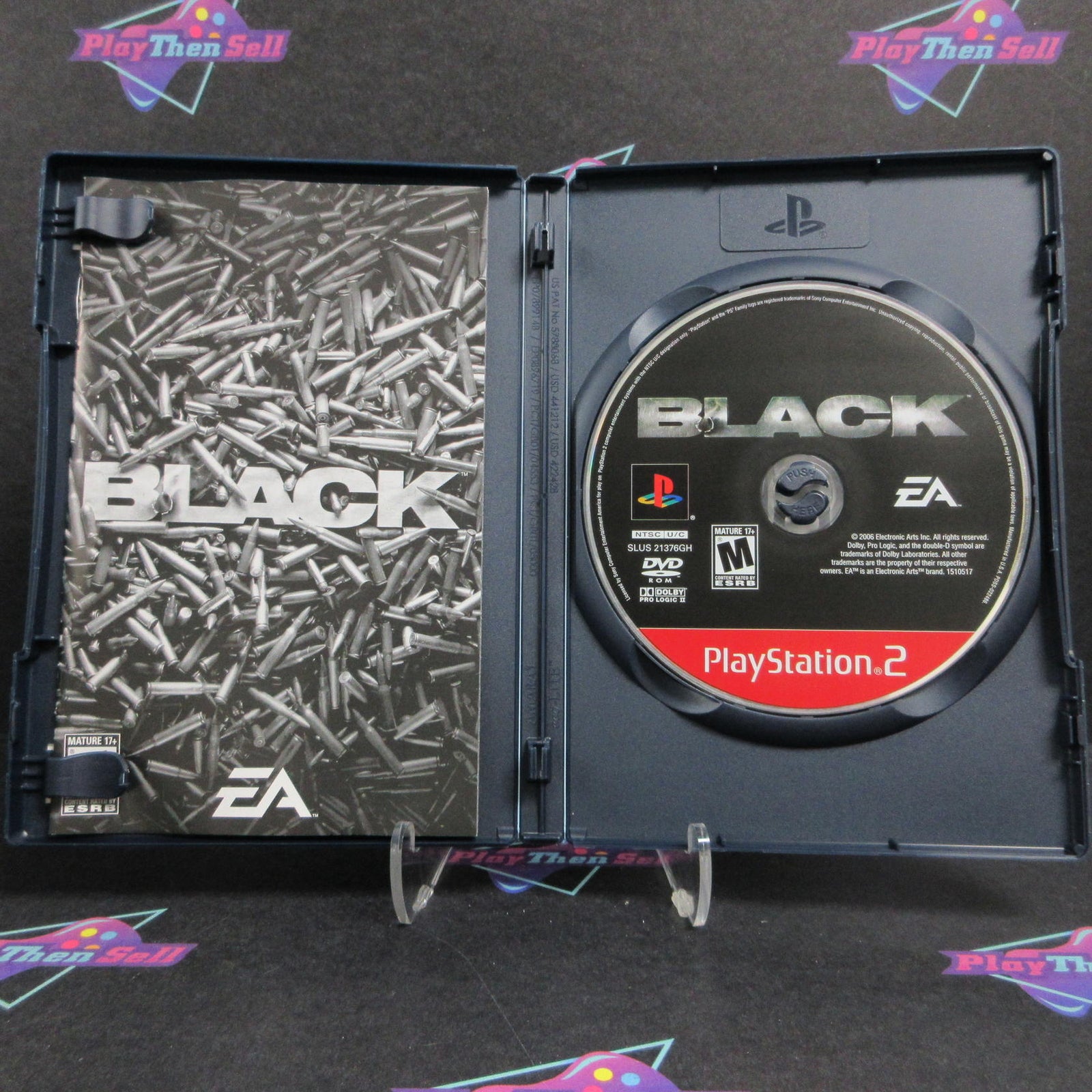 Black PS2 PlayStation 2 GH Complete - 1 Year Warranty EX Cond