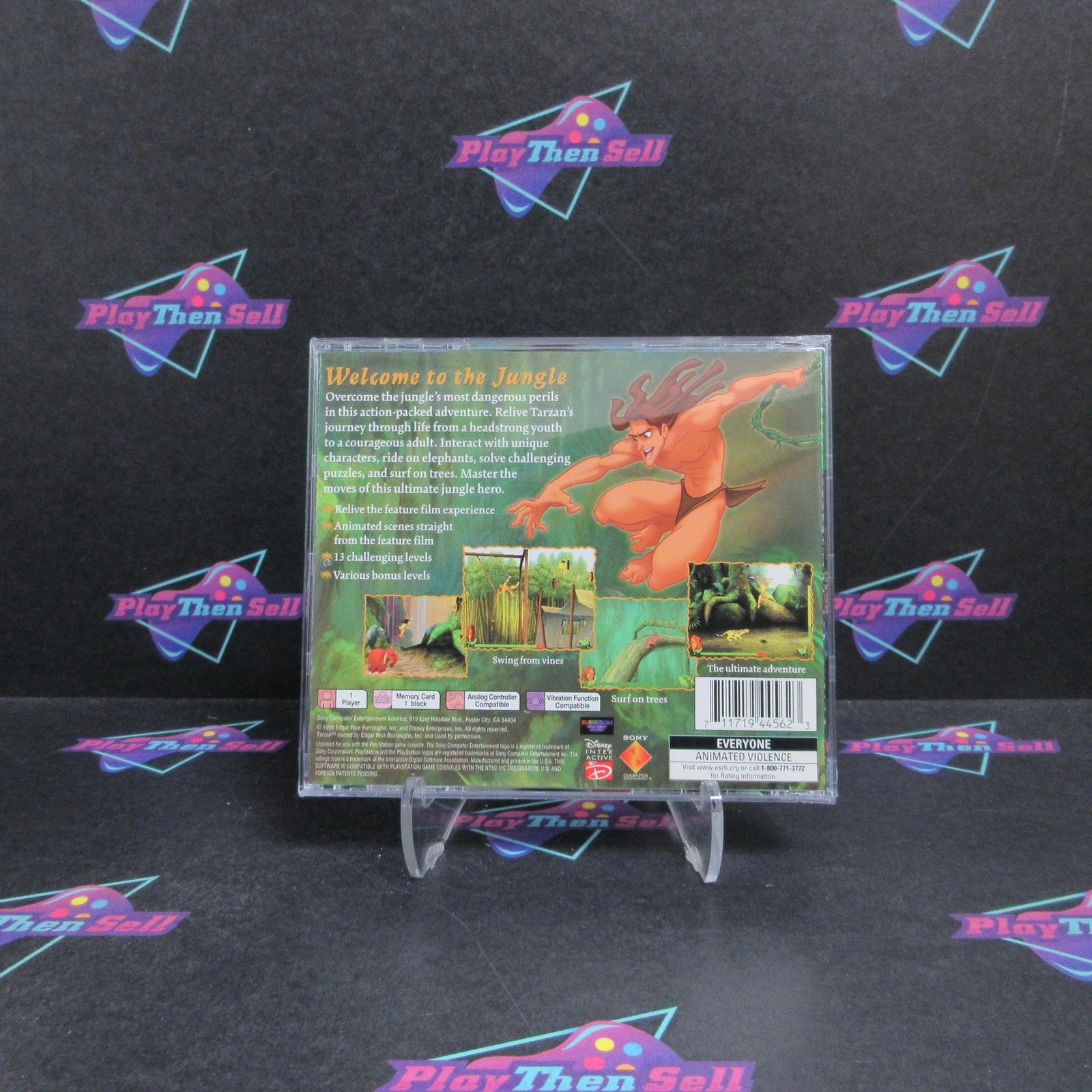 Tarzan PS1 PlayStation 1 GH Complete - 1 Year Warranty EX Cond