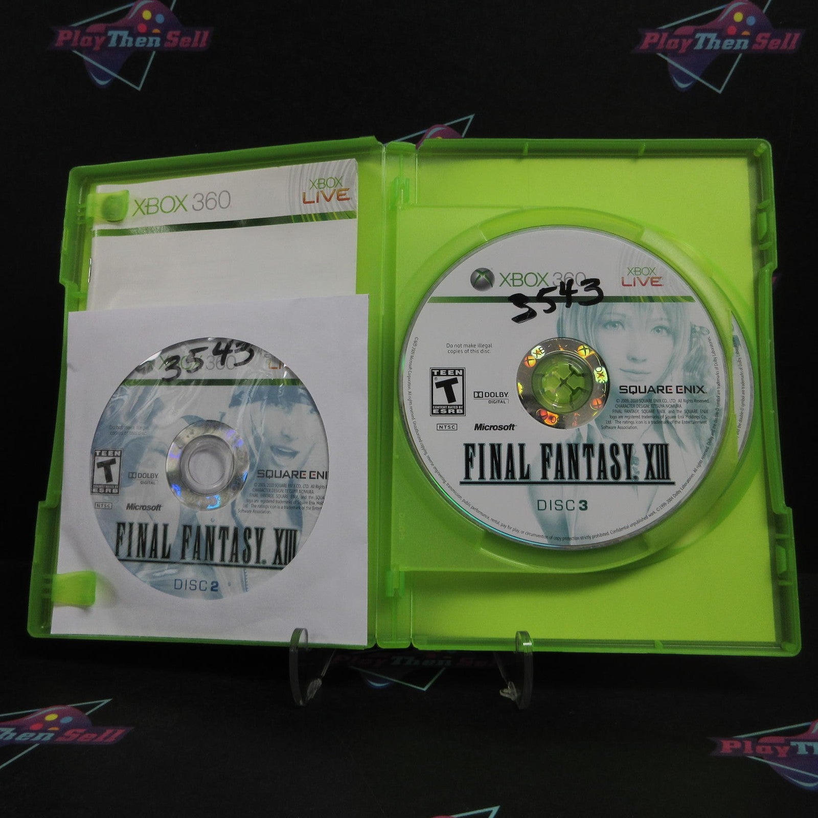 Final Fantasy XIII Xbox 360 Rental Art Complete - 1 Year Warranty VG