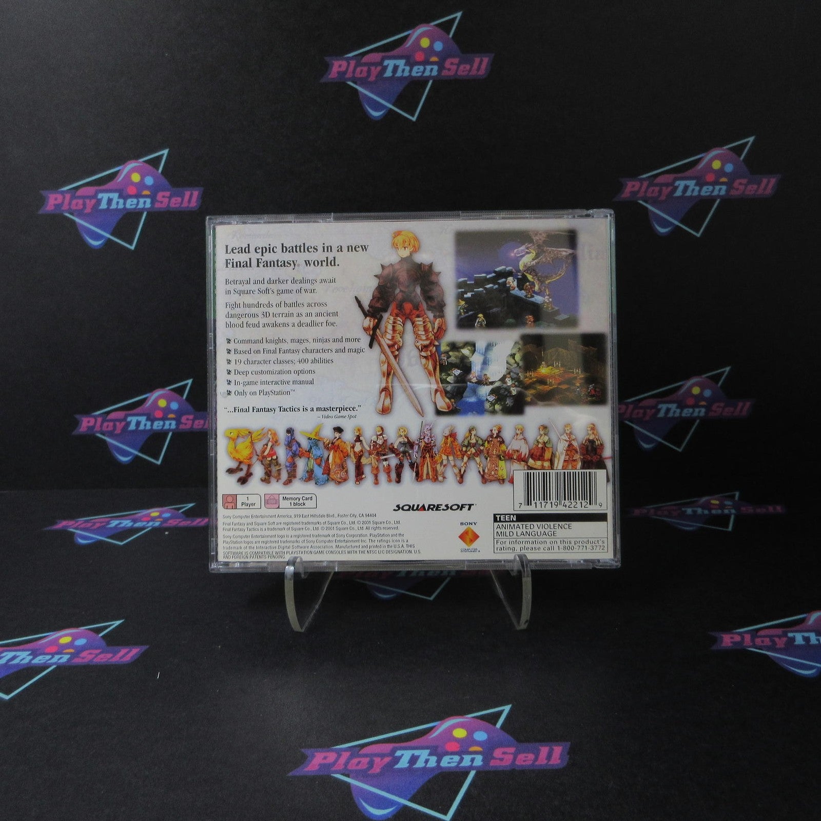 Final Fantasy Tactics PS1 PlayStation 1 GH Complete - 1 Year Warranty EX Cond