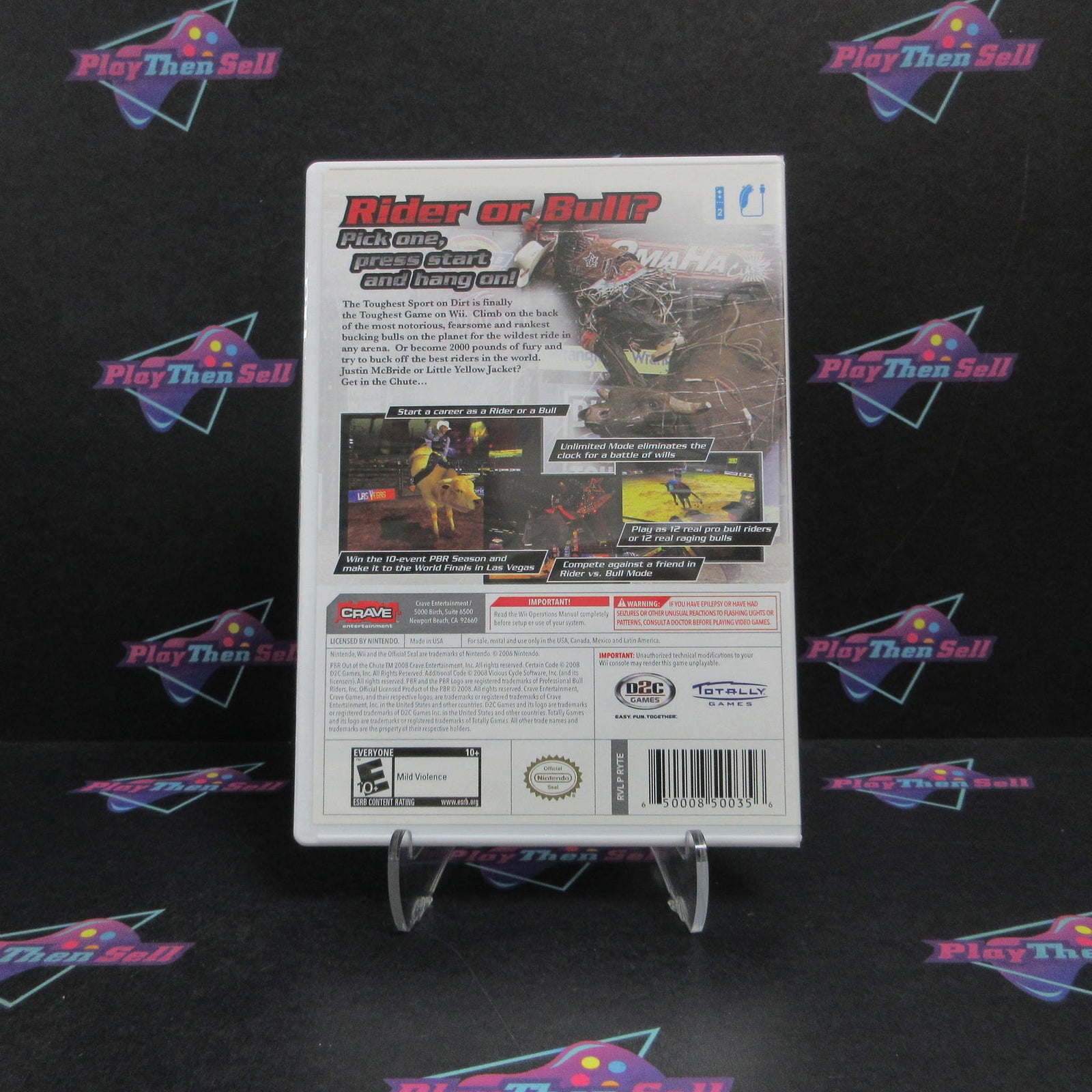 PBR Out of the Chute Nintendo Wii Complete - 1 Year Warranty EX Cond