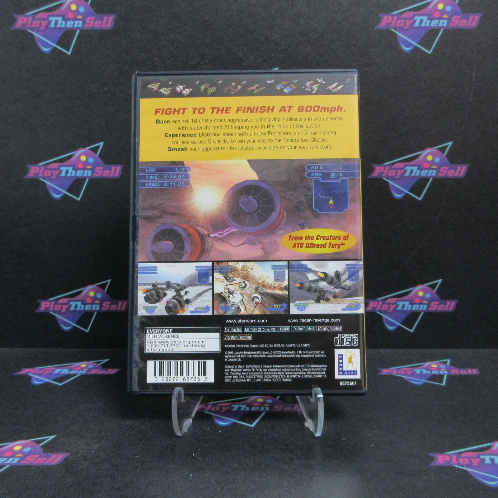 Star Wars Racer Revenge PS2 PlayStation 2 + Reg Card Complete  - 1 Year Warran..
