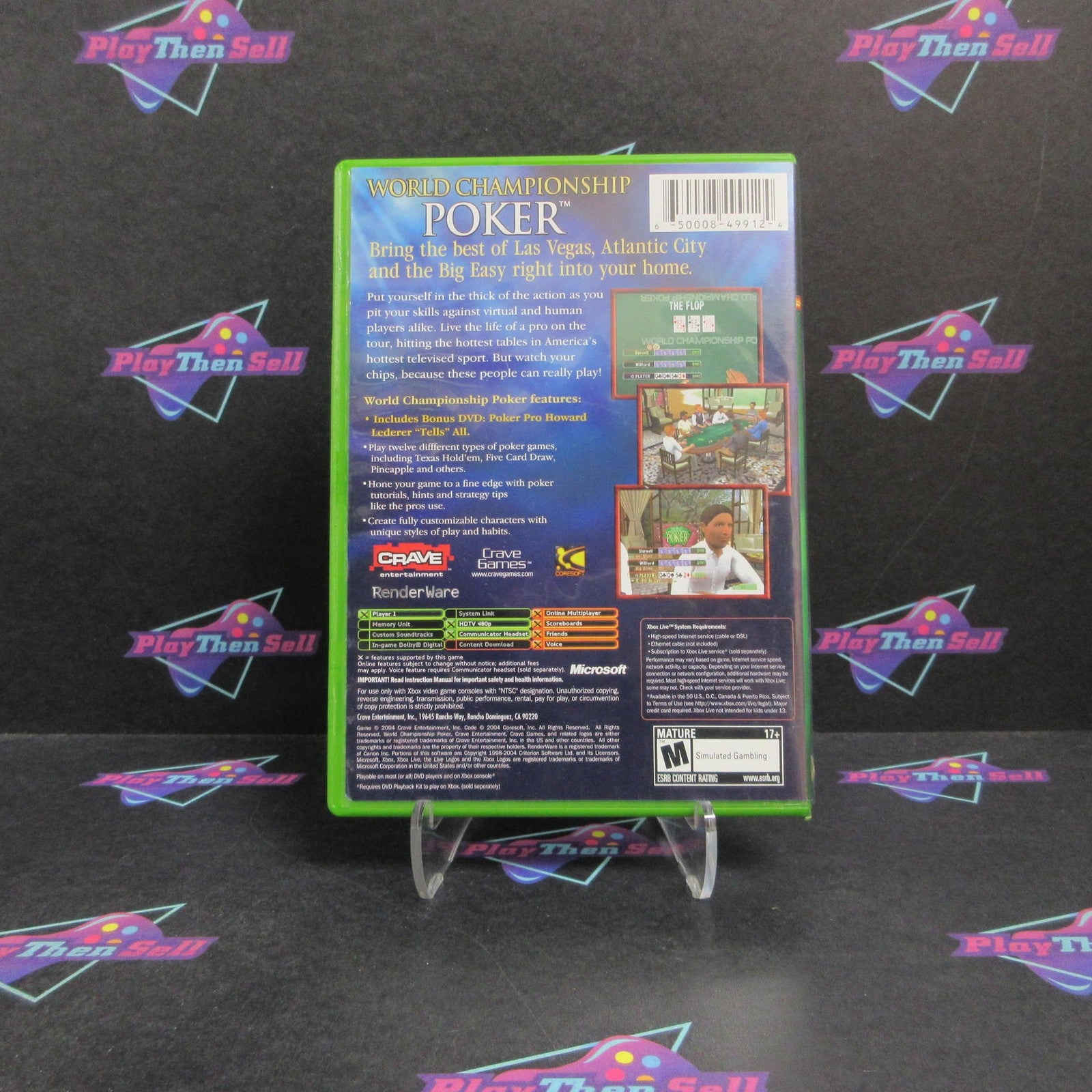 World Championship Poker DVD Edition Xbox + DVD Complete  - 1 Year Warranty EX..