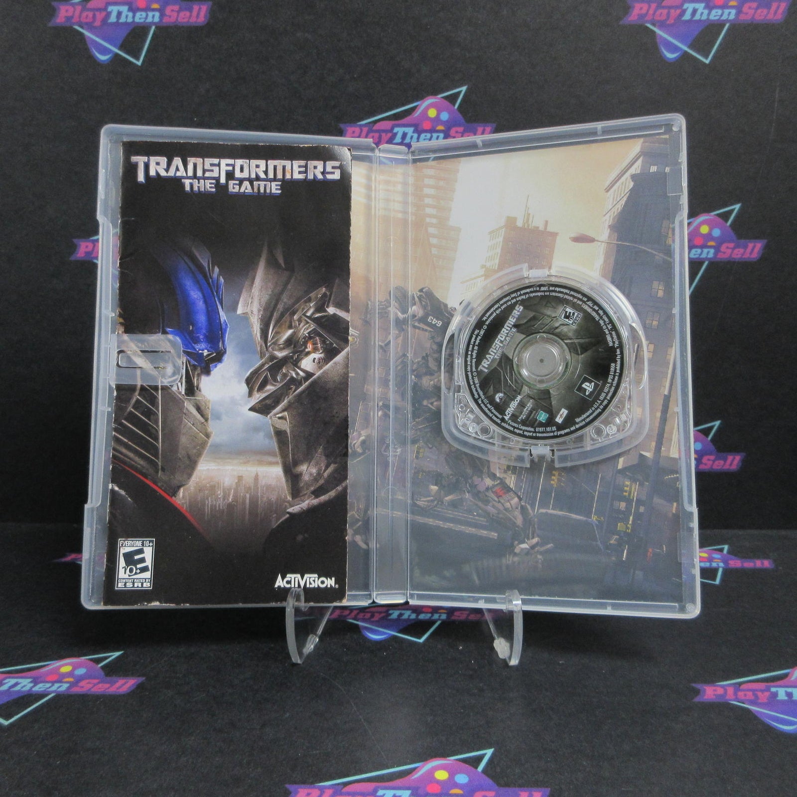 Transformers the Game Sony PSP Clear UMD Complete - 1 Year Warranty EX Cond