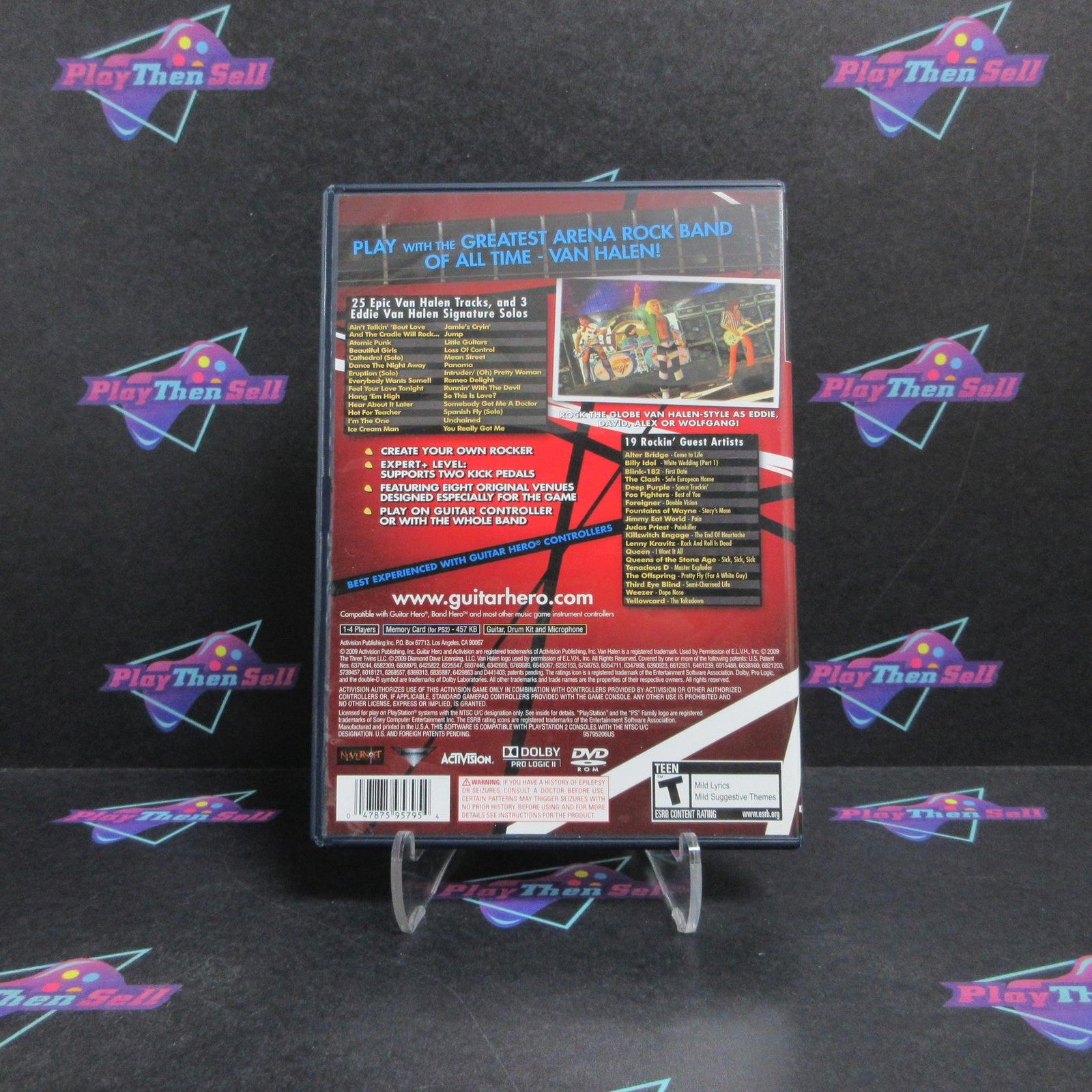 Guitar Hero Van Halen PS2 PlayStation 2 Complete - 1 Year Warranty EX Cond