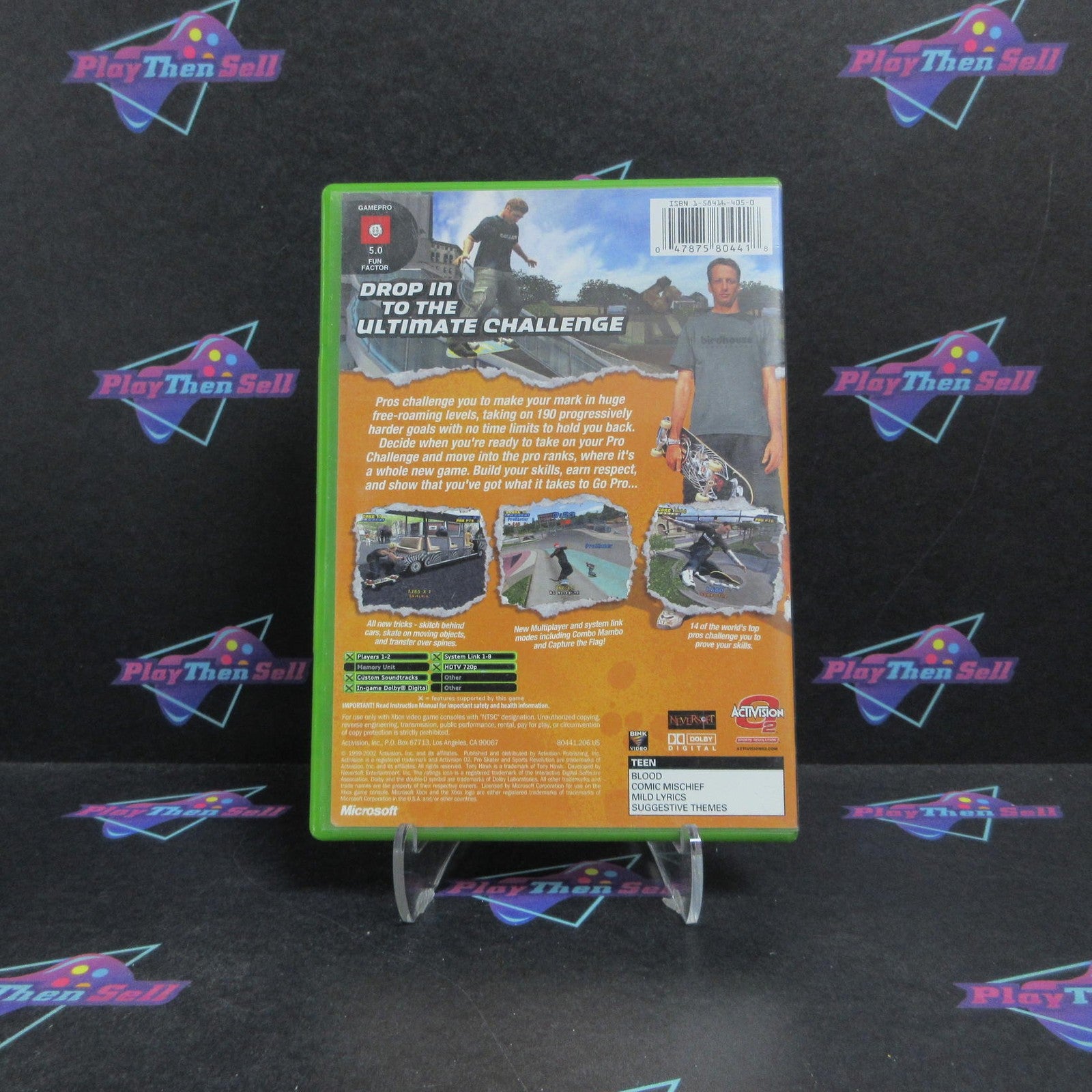 Tony Hawk's Pro Skater 4 Xbox + Reg Card Complete - 1 Year Warranty VG