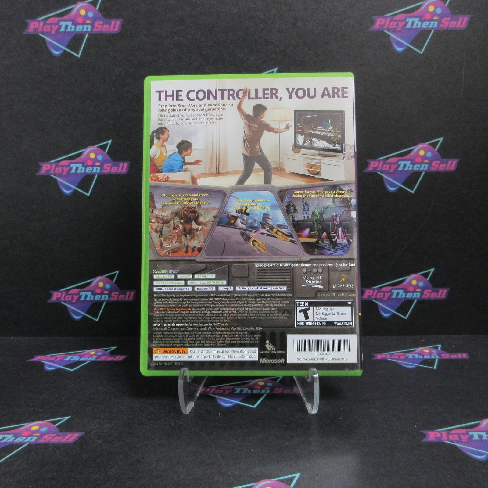Kinect Star Wars Xbox 360 + Demo Disc Complete - 1 Year Warranty EX Cond