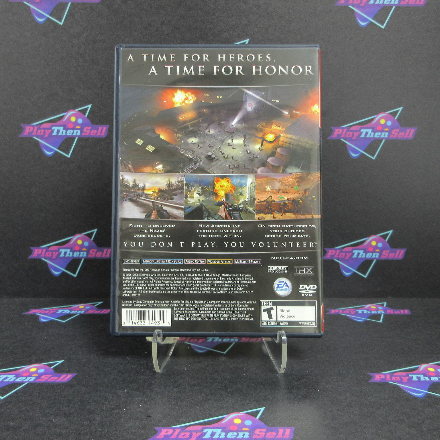 Medal of Honor European Assault PS2 PlayStation 2 GH Complete  - 1 Year Warran..