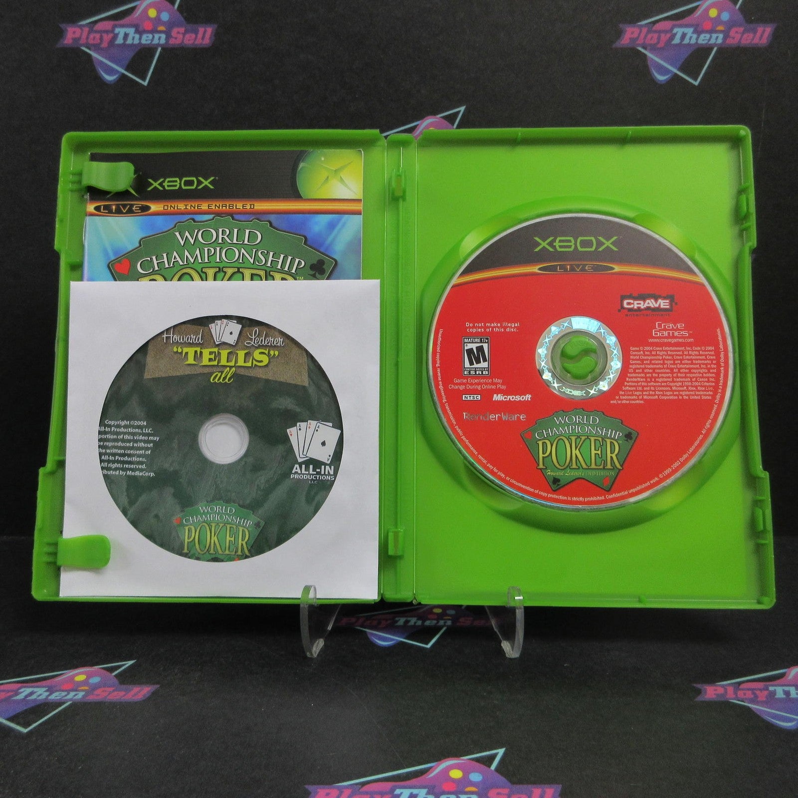 World Championship Poker DVD Edition Xbox + DVD Complete  - 1 Year Warranty EX..