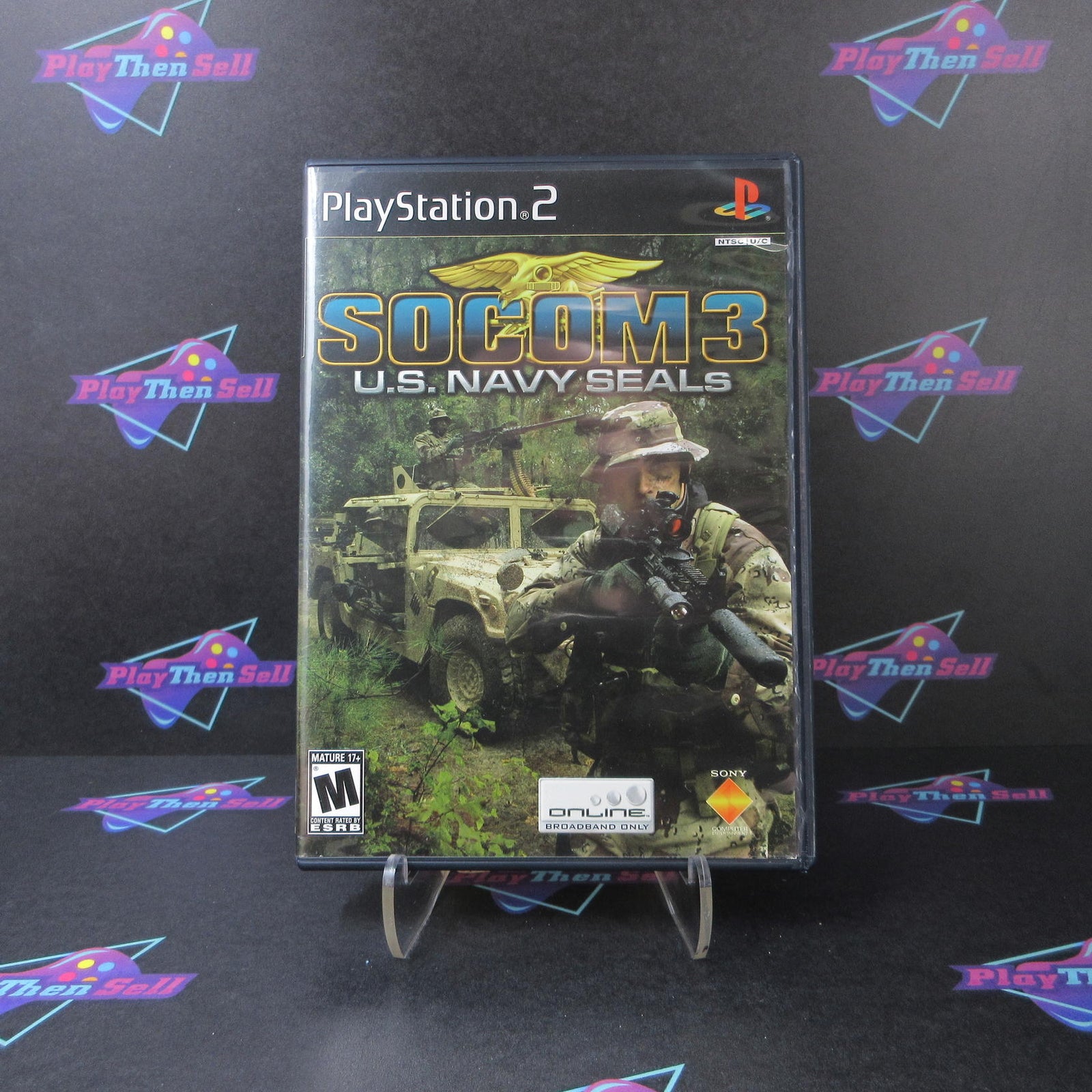 SOCOM 3 US Navy Seals PS2 PlayStation 2 - 1 Year Warranty Game & Case