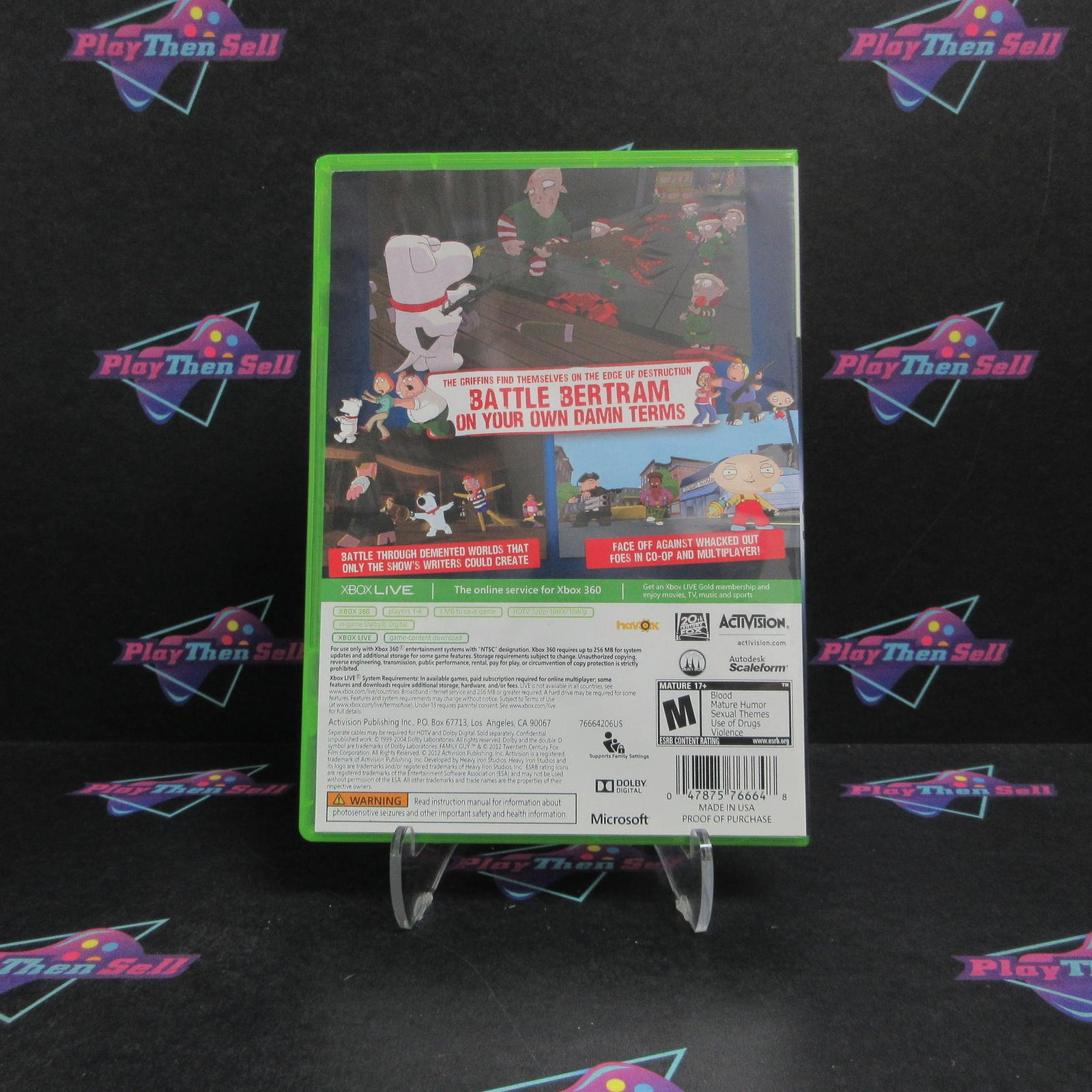 Family Guy Back to the Multiverse Xbox 360 - 1 Year Warranty VG