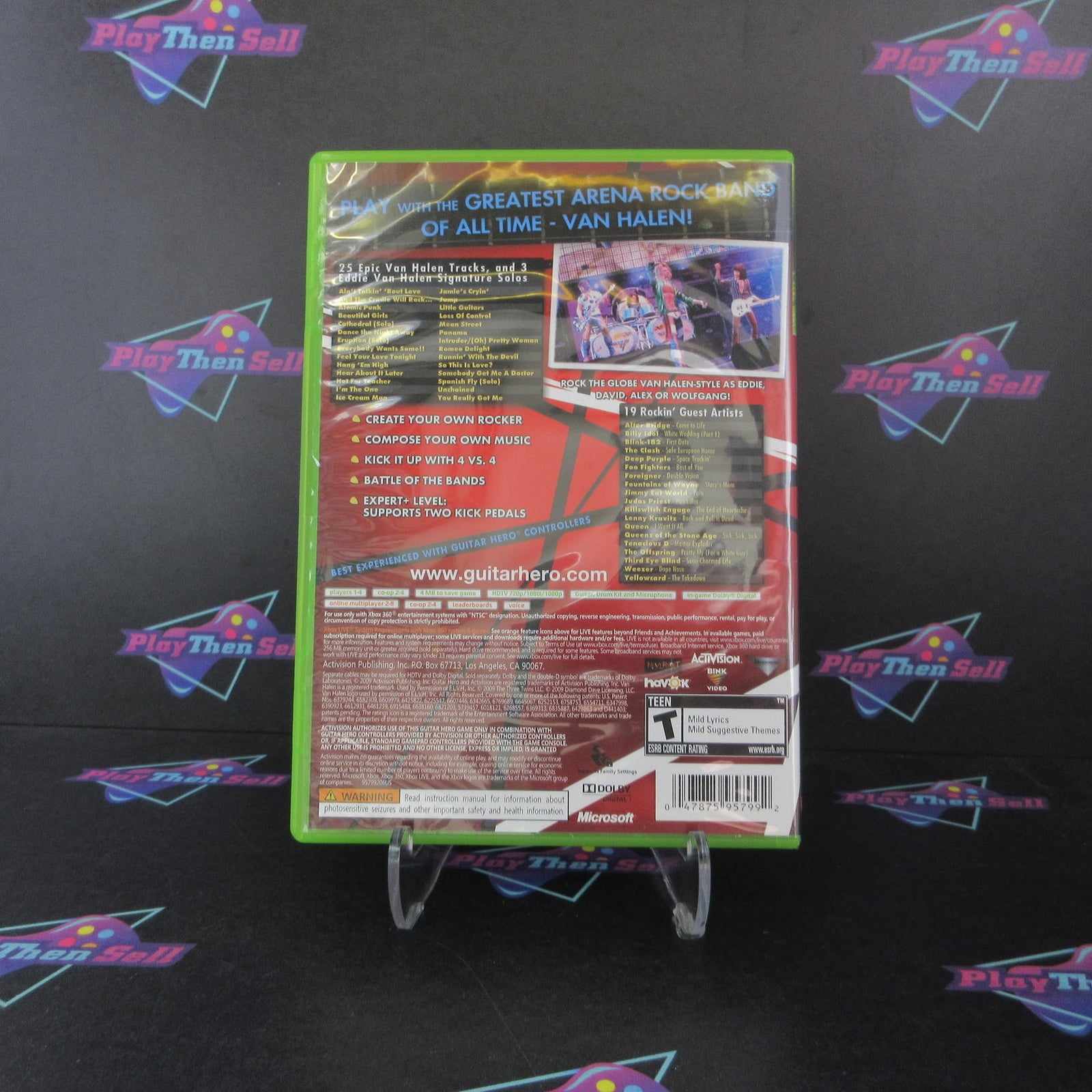 Guitar Hero Van Halen Xbox 360 Complete - 1 Year Warranty VG