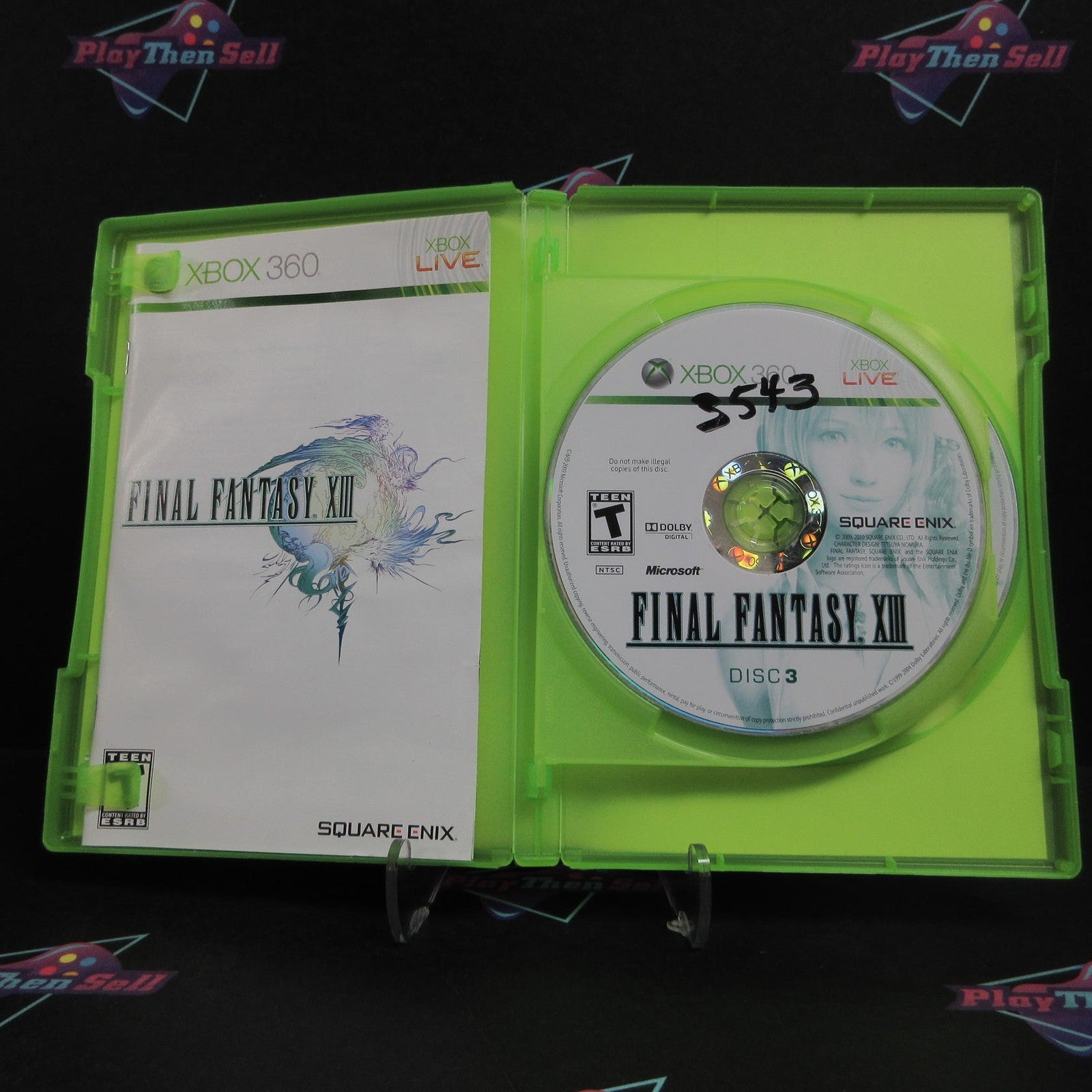 Final Fantasy XIII Xbox 360 Rental Art Complete - 1 Year Warranty VG