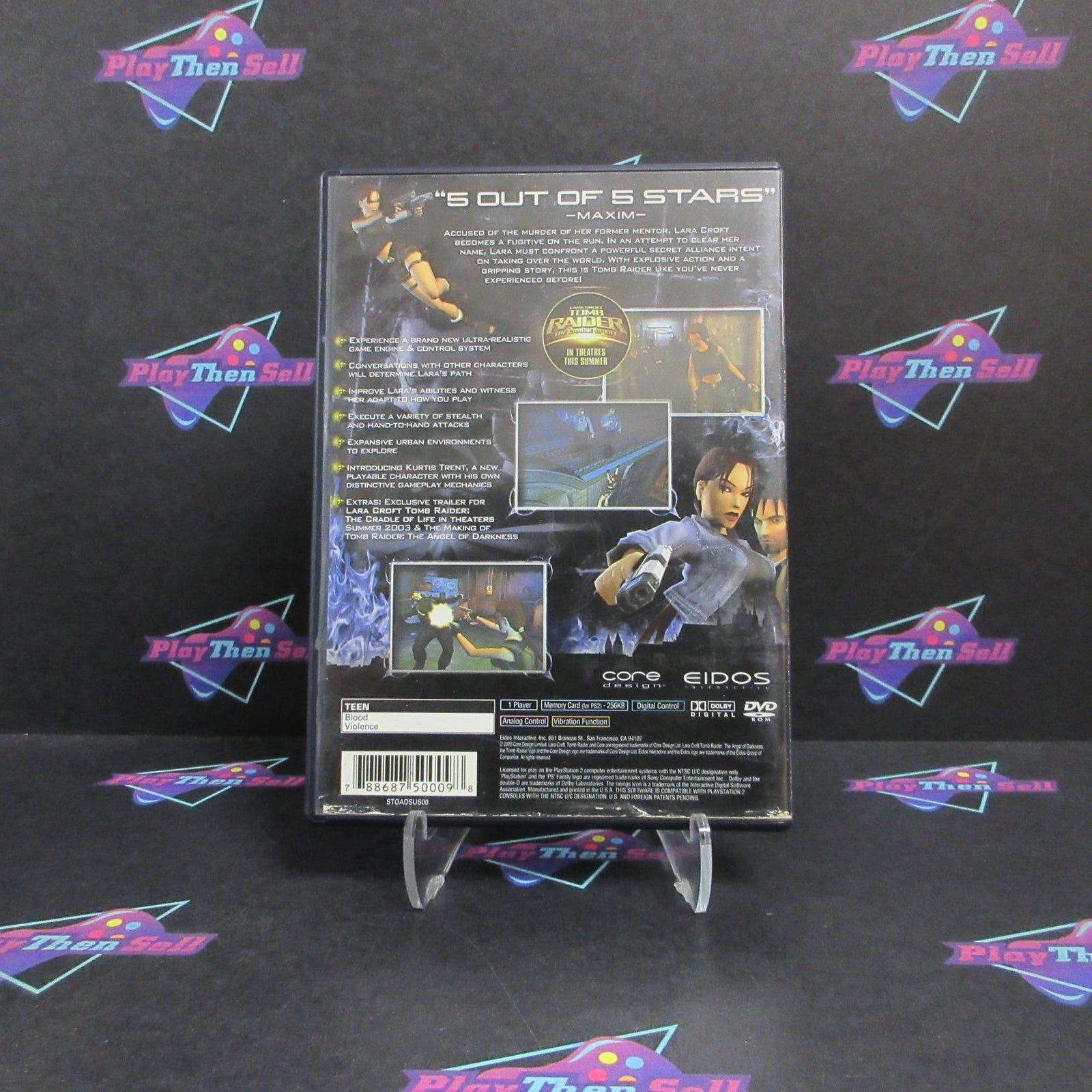 Tomb Raider The Angel Of Darkness PS2 PlayStation 2 AD/MD Complete CIB  - (See..