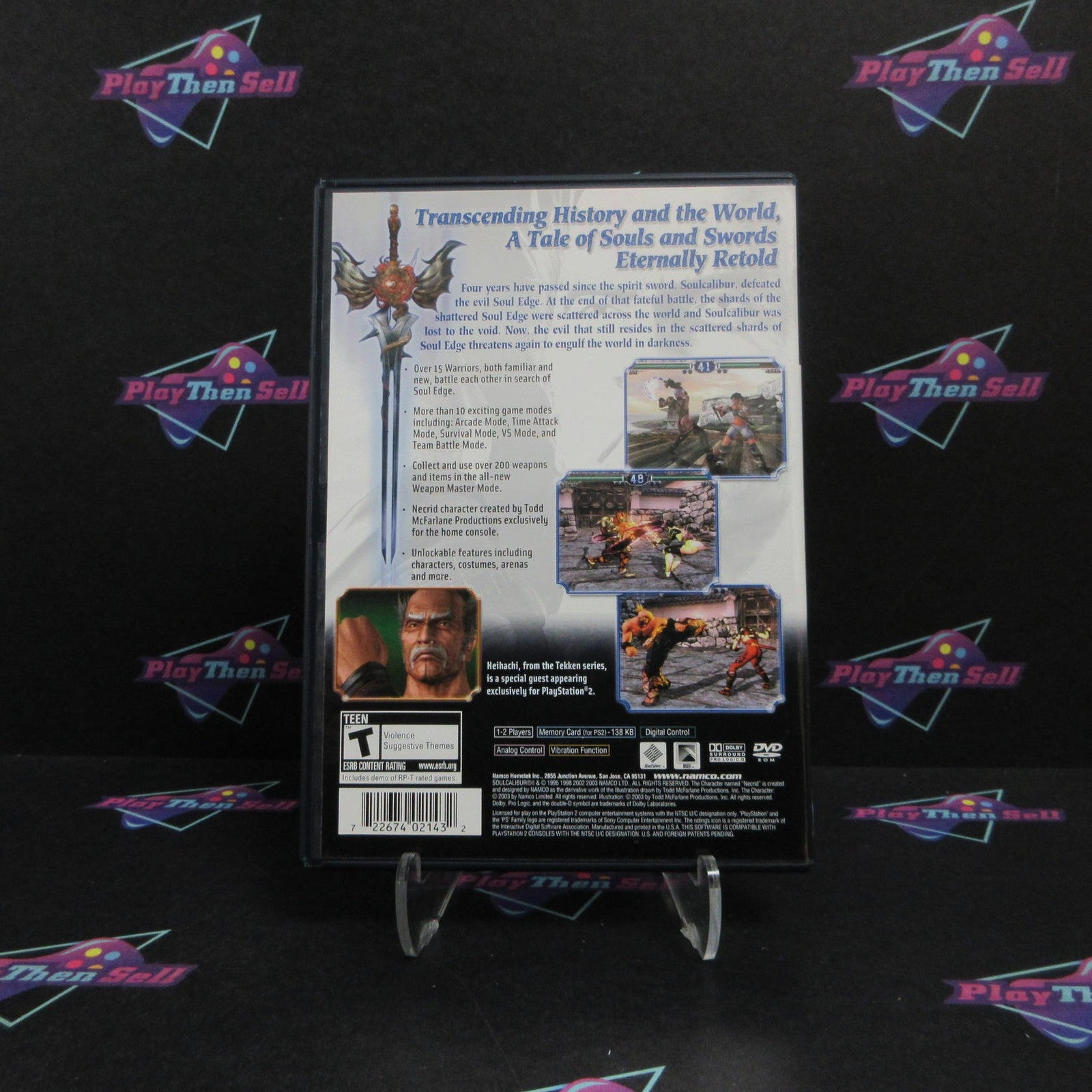 Soul Calibur 2 PS2 PlayStation 2 + Reg Card Complete - 1 Year Warranty EX Cond