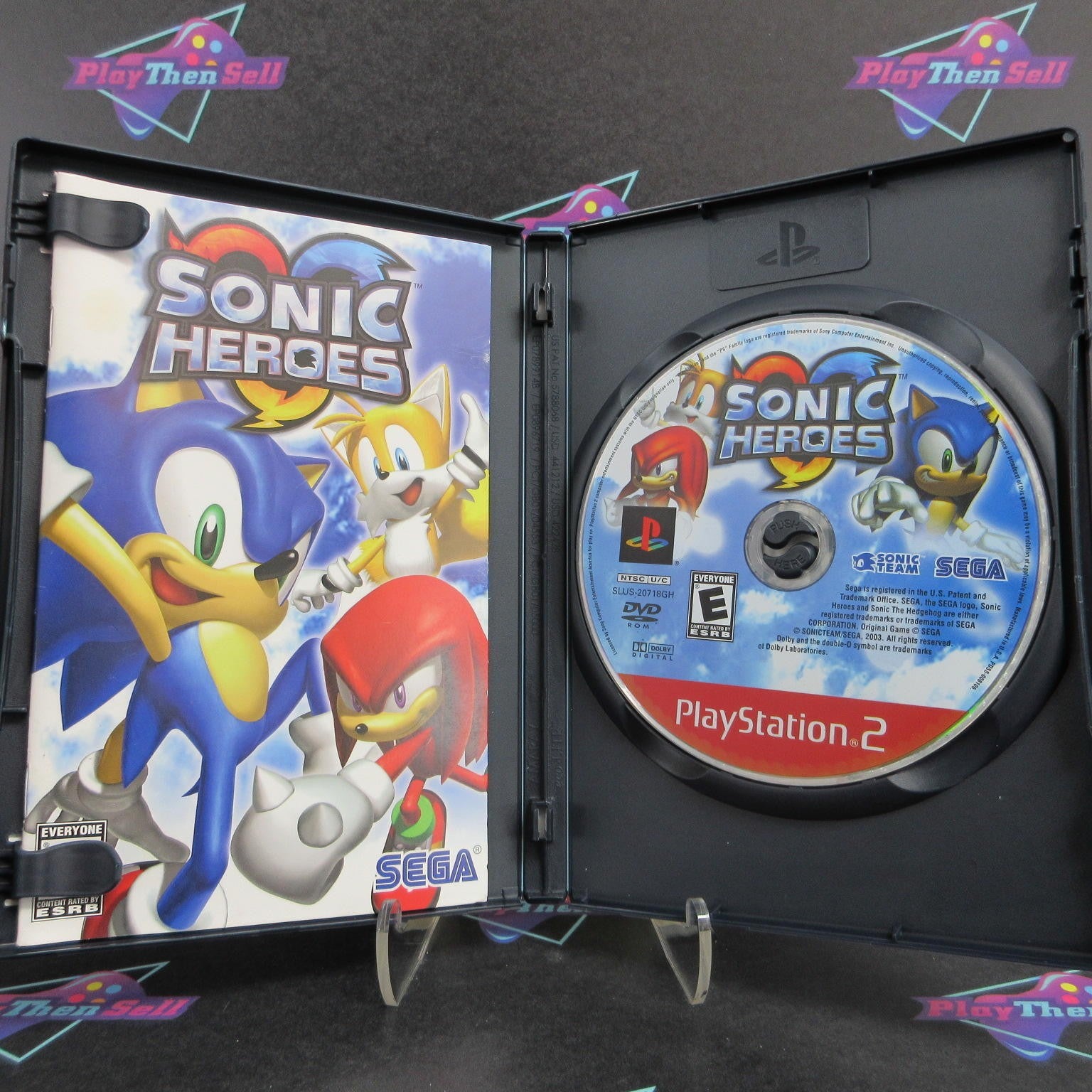 Sonic Heroes PS2 PlayStation 2 GH Complete - 1 Year Warranty EX Cond