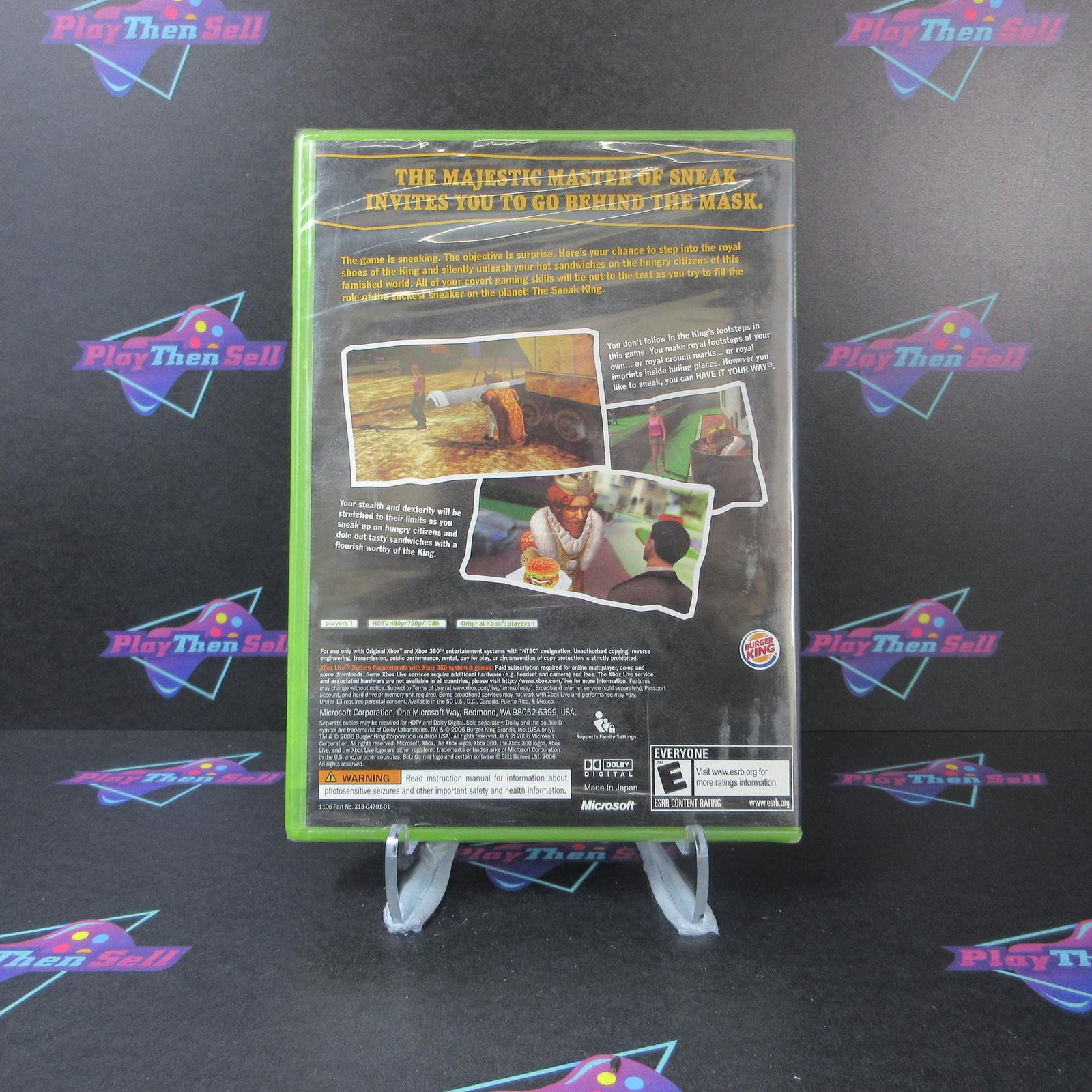 Sneak King Xbox 360 Brand New - Sealed