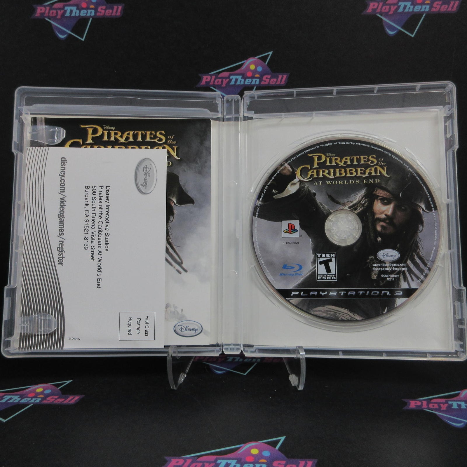 Pirates of the Caribbean At World's End PS3 + Reg / Movie Ticket CIB  - 1 Year..
