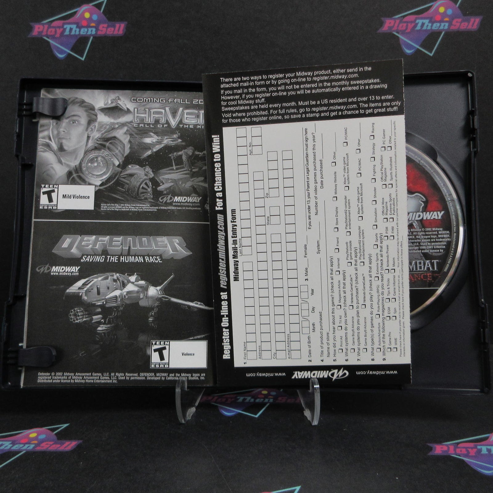 Mortal Kombat Deadly Alliance PS2 PlayStation 2 + Reg Card Complete  - 1 Year ..