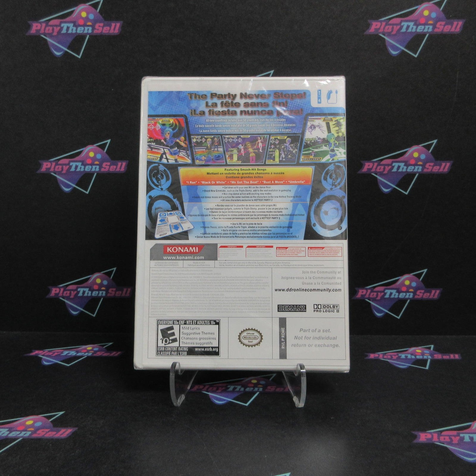 Dance Dance Revolution Hottest Party 2 Nintendo Wii Brand New - Sealed