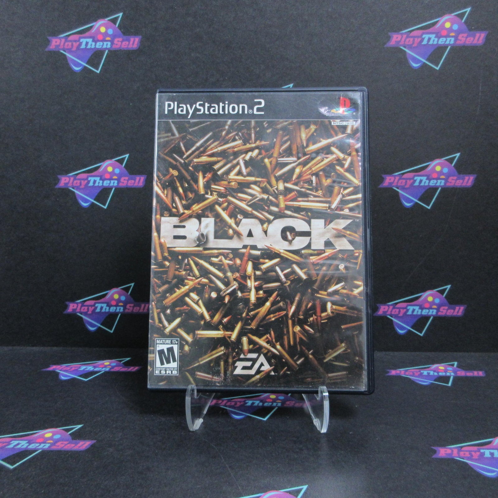 Black PlayStation 2 PS2 - 1 Year Warranty VG