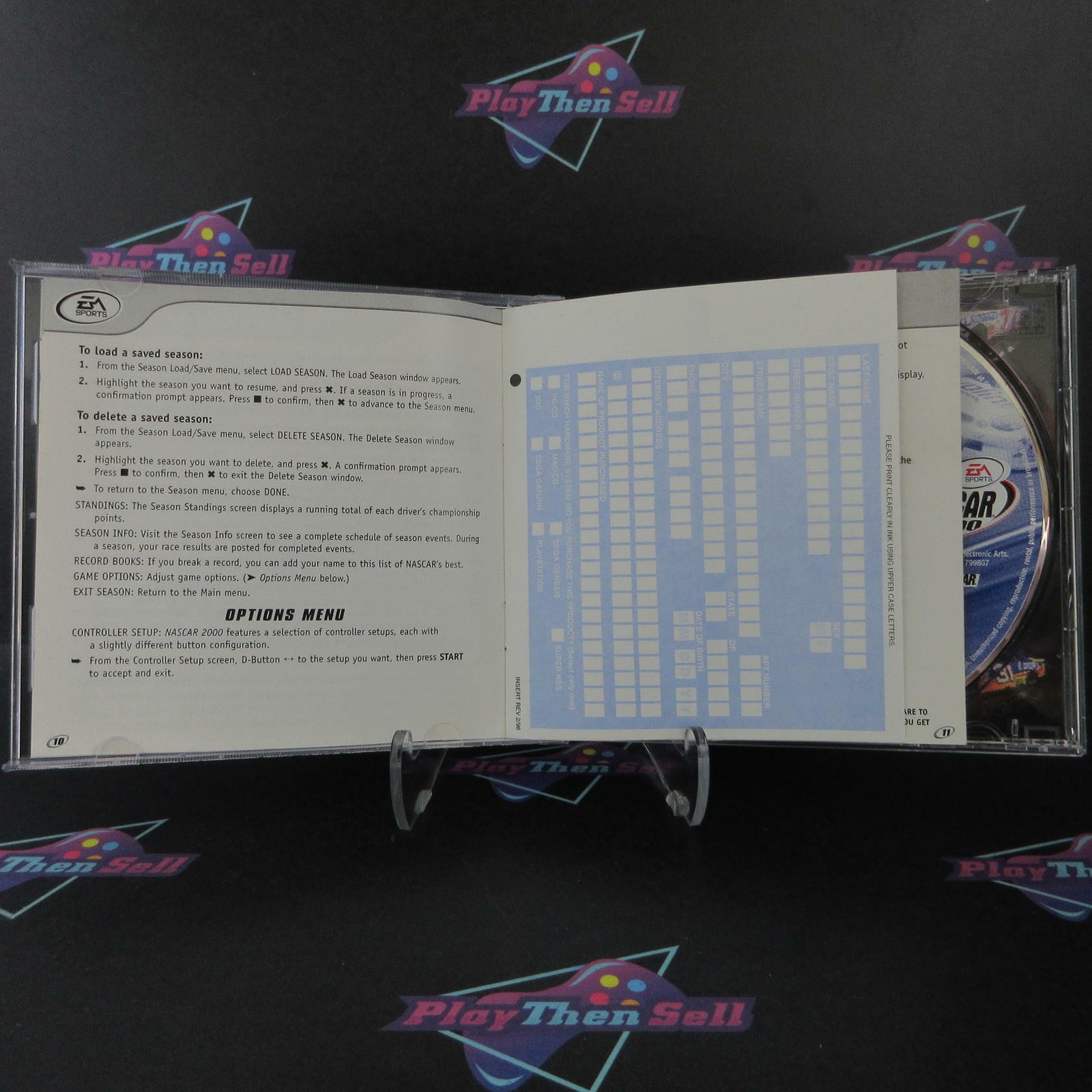 Nascar 2000 PS1 PlayStation 1 Complete - 1 Year Warranty EX Cond