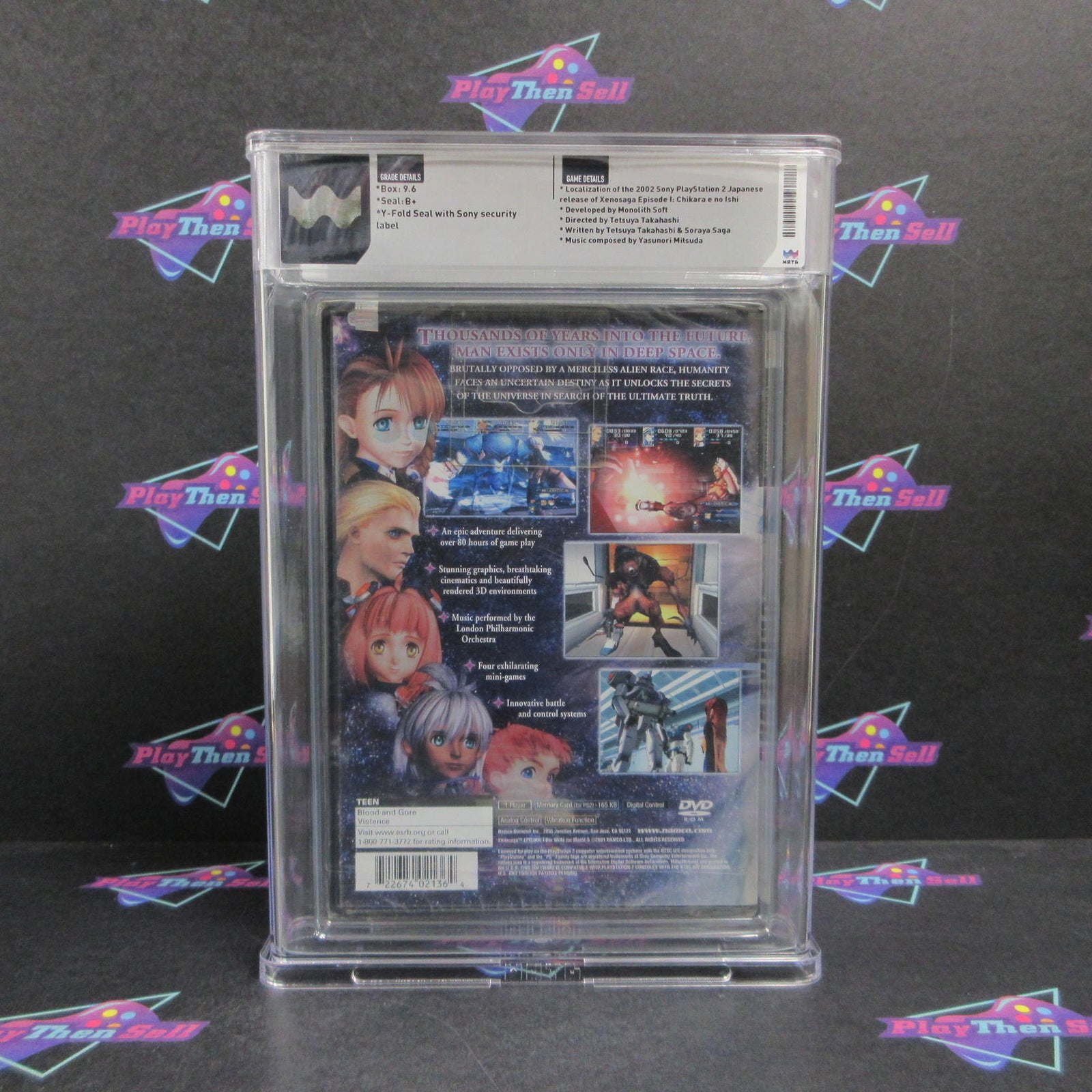 Xenosaga Episode I PS2 PlayStation 2 WATA Graded 9.6 B+ Sealed  Brand New - Se..