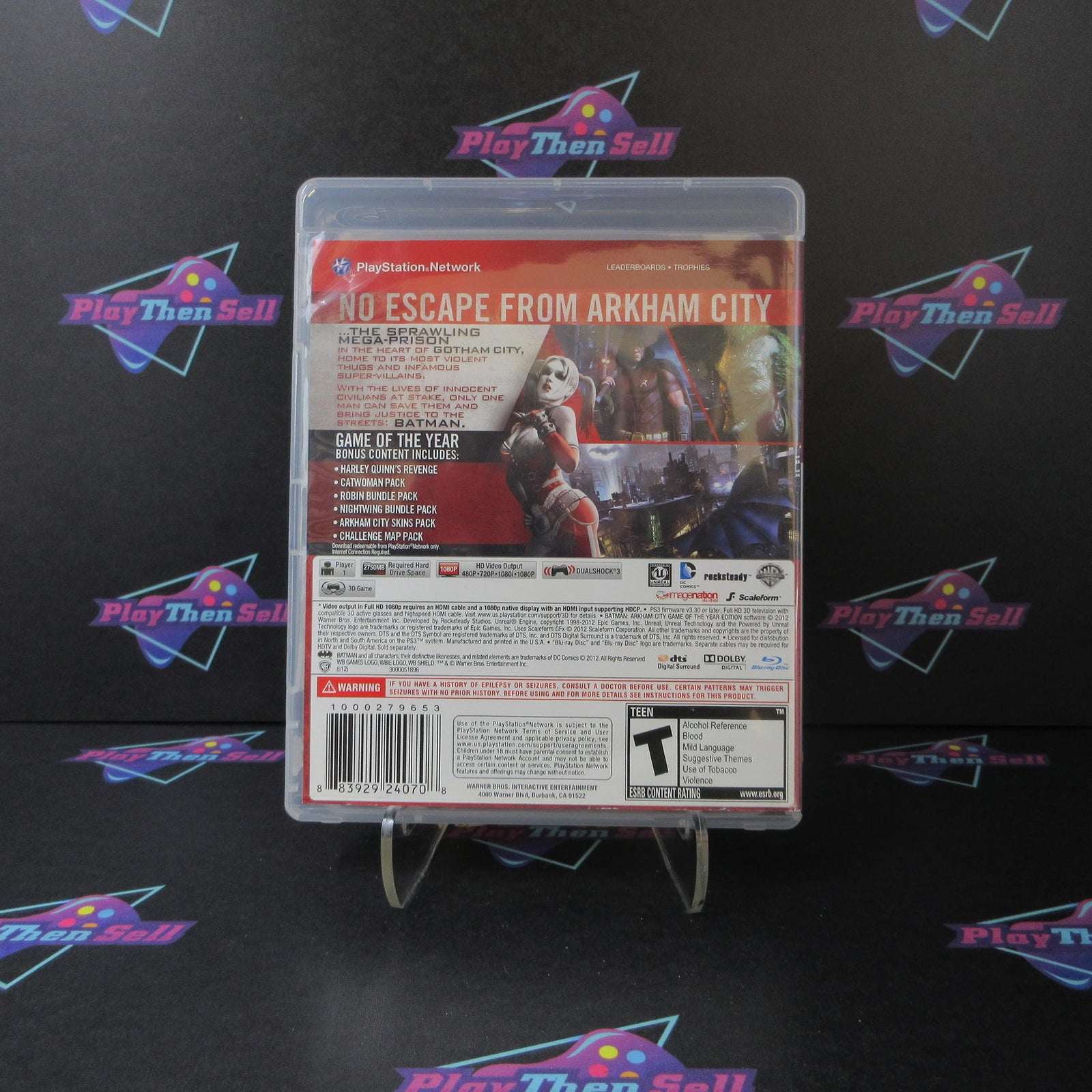 Batman Arkham City GOTY PS3 PlayStation 3 GH Complete - 1 Year Warranty EX Cond