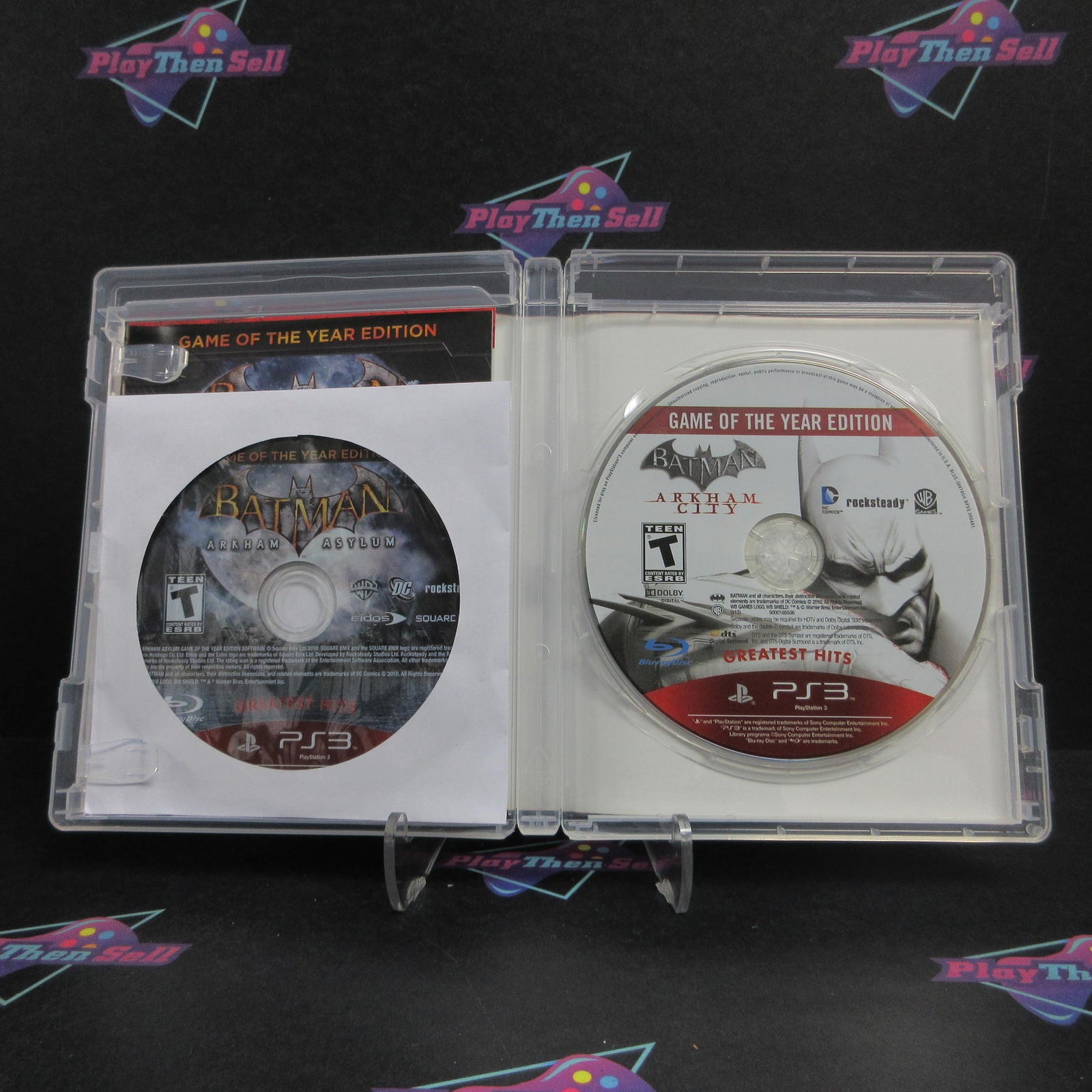 Batman Arkham Asylum + Batman Arkham City Dual Pack PS3 GH CIB  - 1 Year Warra..