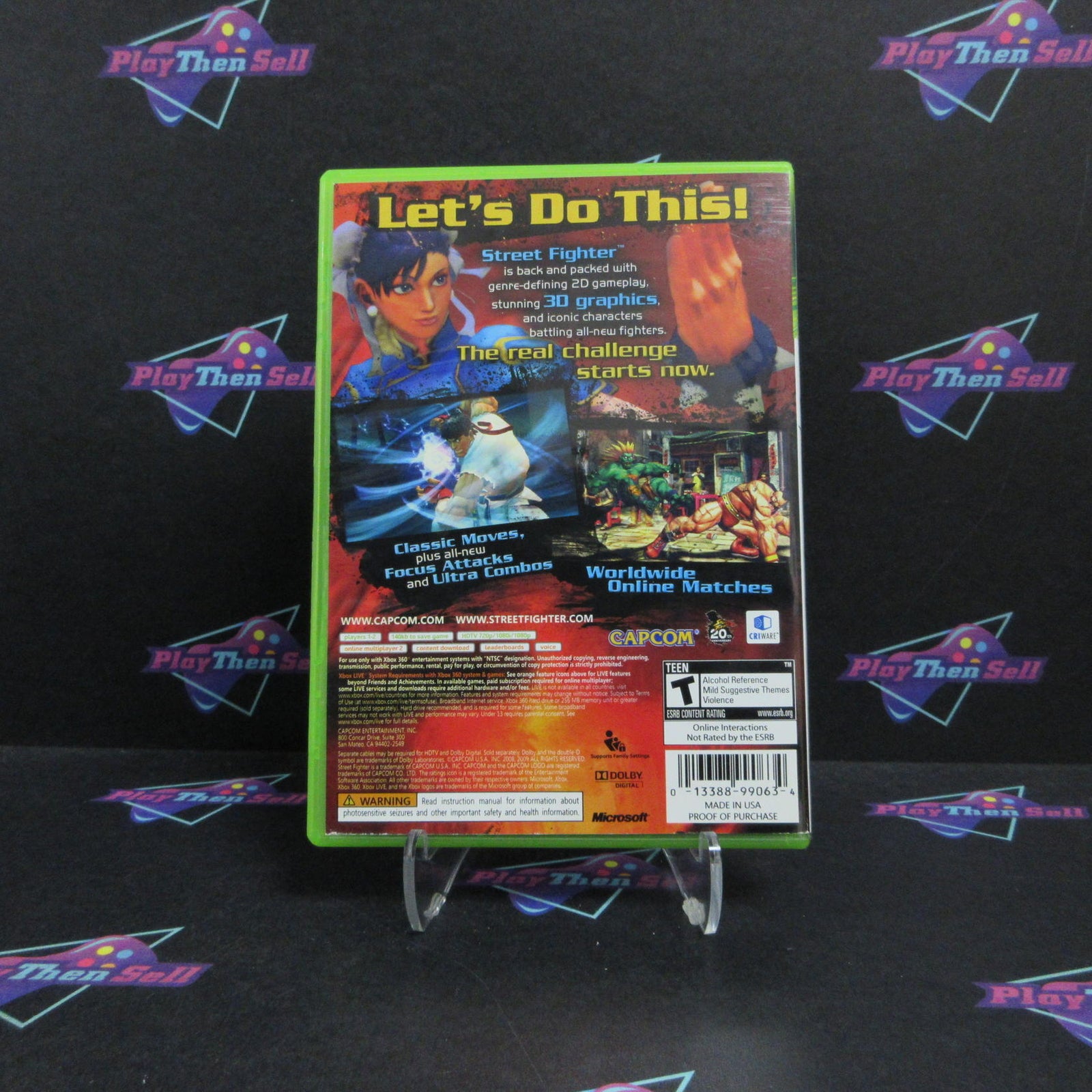 Street Fighter IV Xbox 360 + Comic Complete - 1 Year Warranty EX Cond