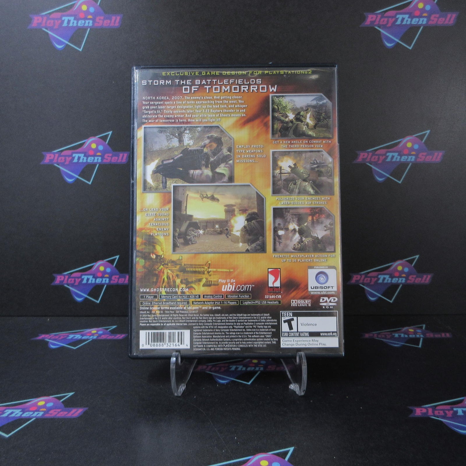 Tom Clancy's Ghost Recon 2 First Contact PS2 PlayStation 2 AD/NM - (See Pics)