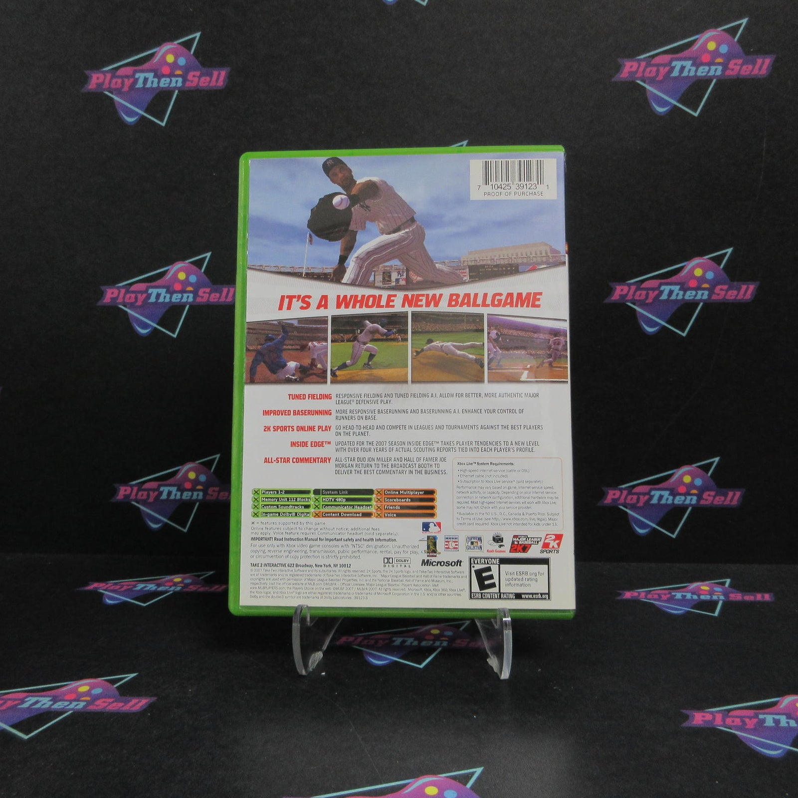 Major League Baseball 2K7 Xbox Complete - 1 Year Warranty EX Cond