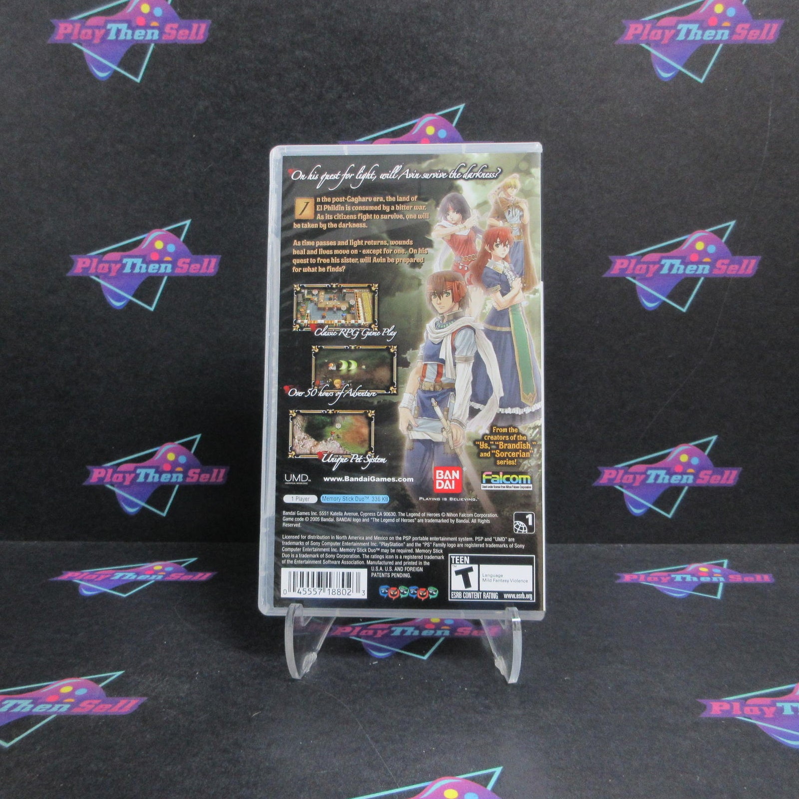 The Legend of Heroes A Tear of Vermillion Sony PSP Clear UMD  - 1 Year Warrant..