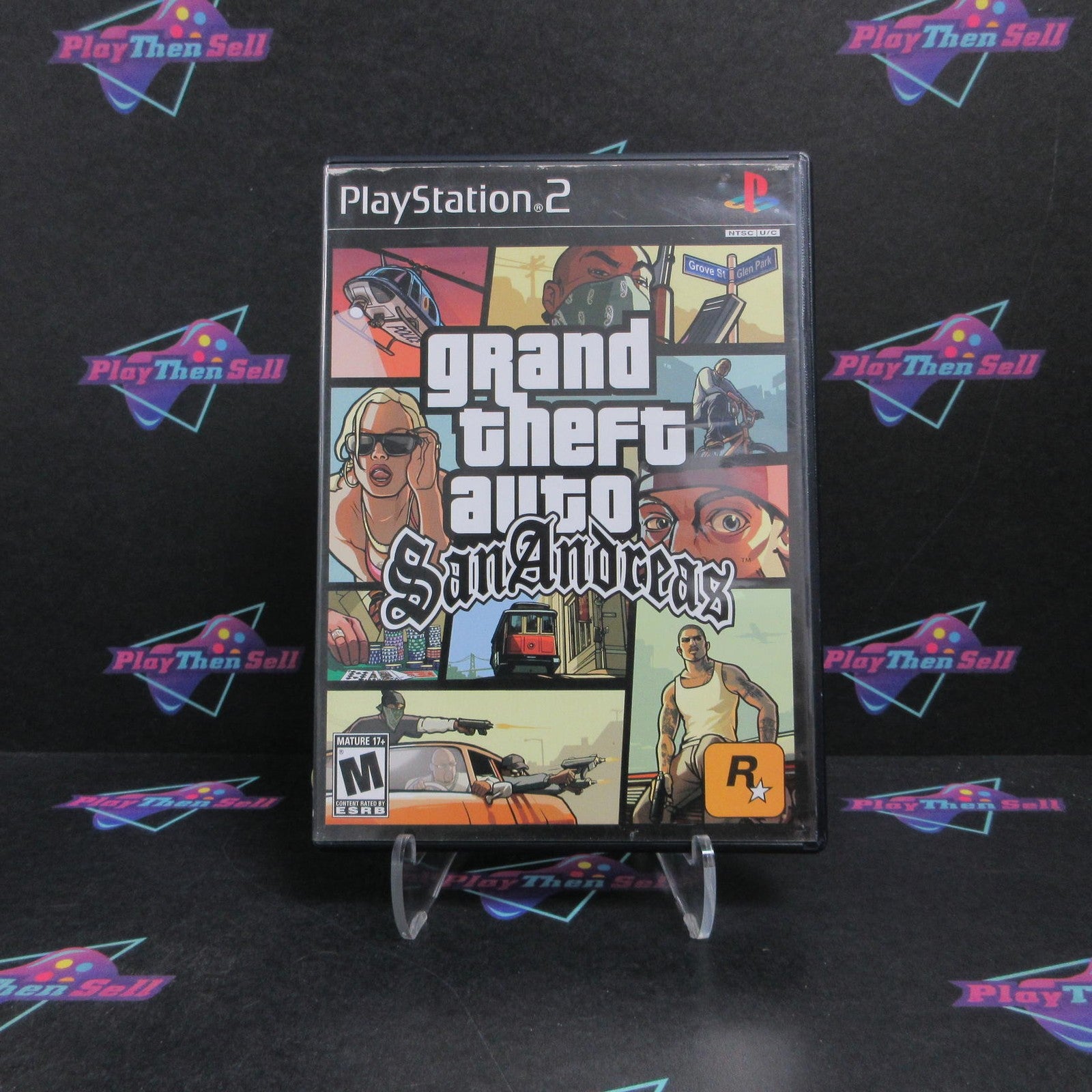 Grand Theft Auto San Andreas PS2 PlayStation 2 + Map Complete  - 1 Year Warran..