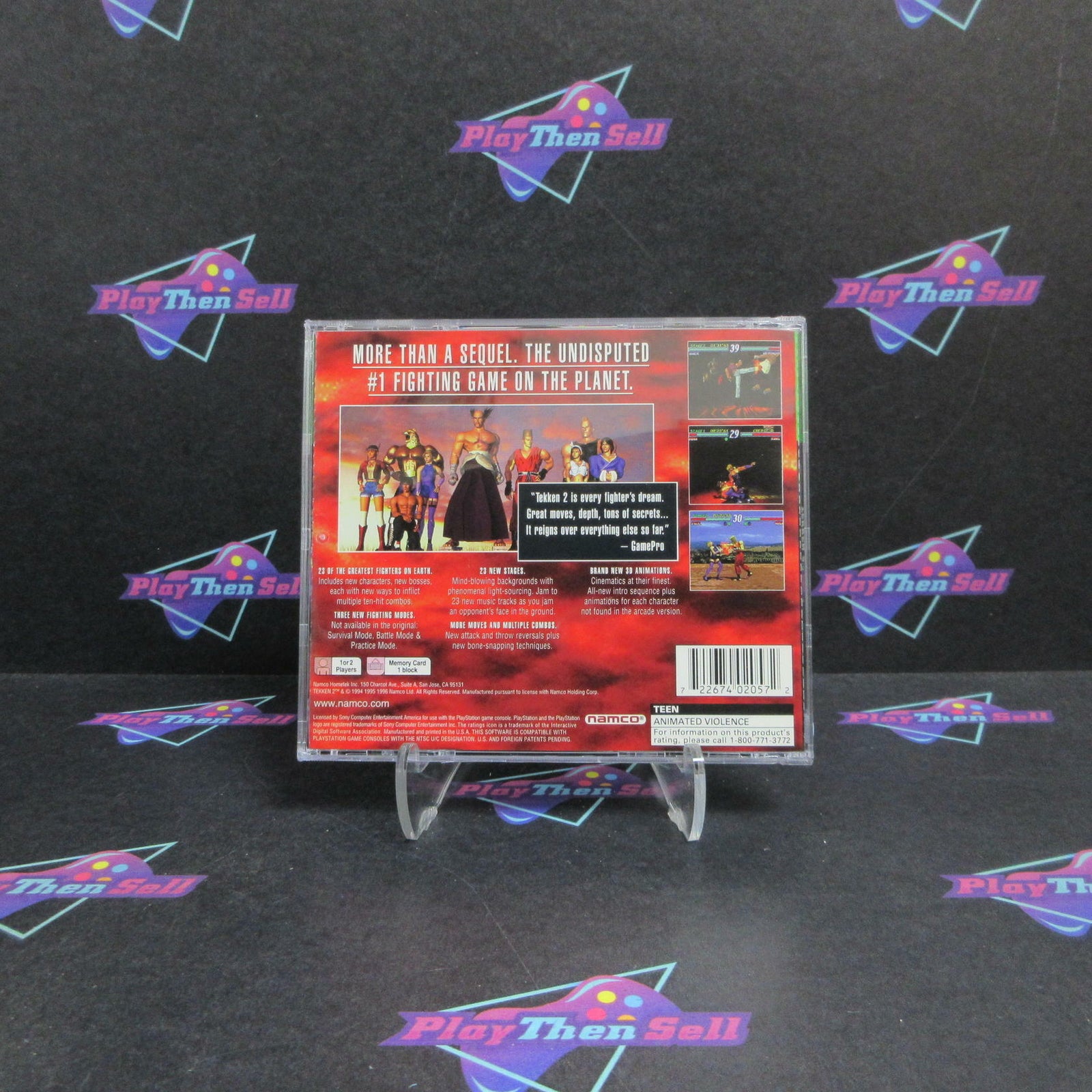 Tekken 2 PS1 PlayStation 1 GH + Reg Card Complete - 1 Year Warranty EX Cond