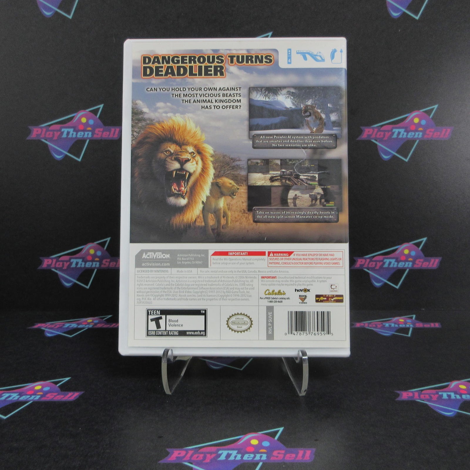 Cabela's Dangerous Hunts 2013 Nintendo Wii Complete - 1 Year Warranty EX Cond