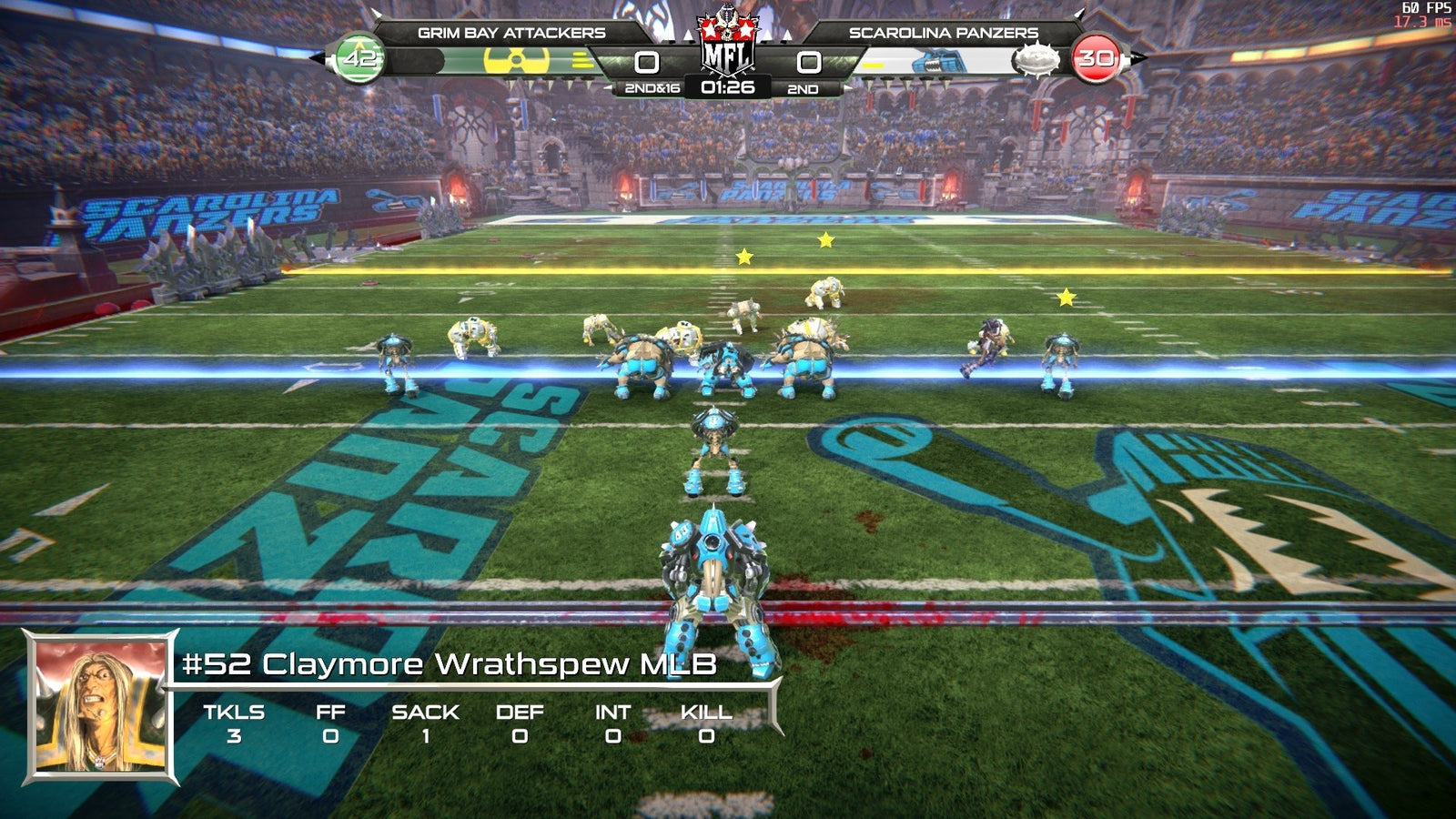 Mutant Football League Dynasty Edition PS4 PlayStation 4 Complete  - 1 Year Wa..