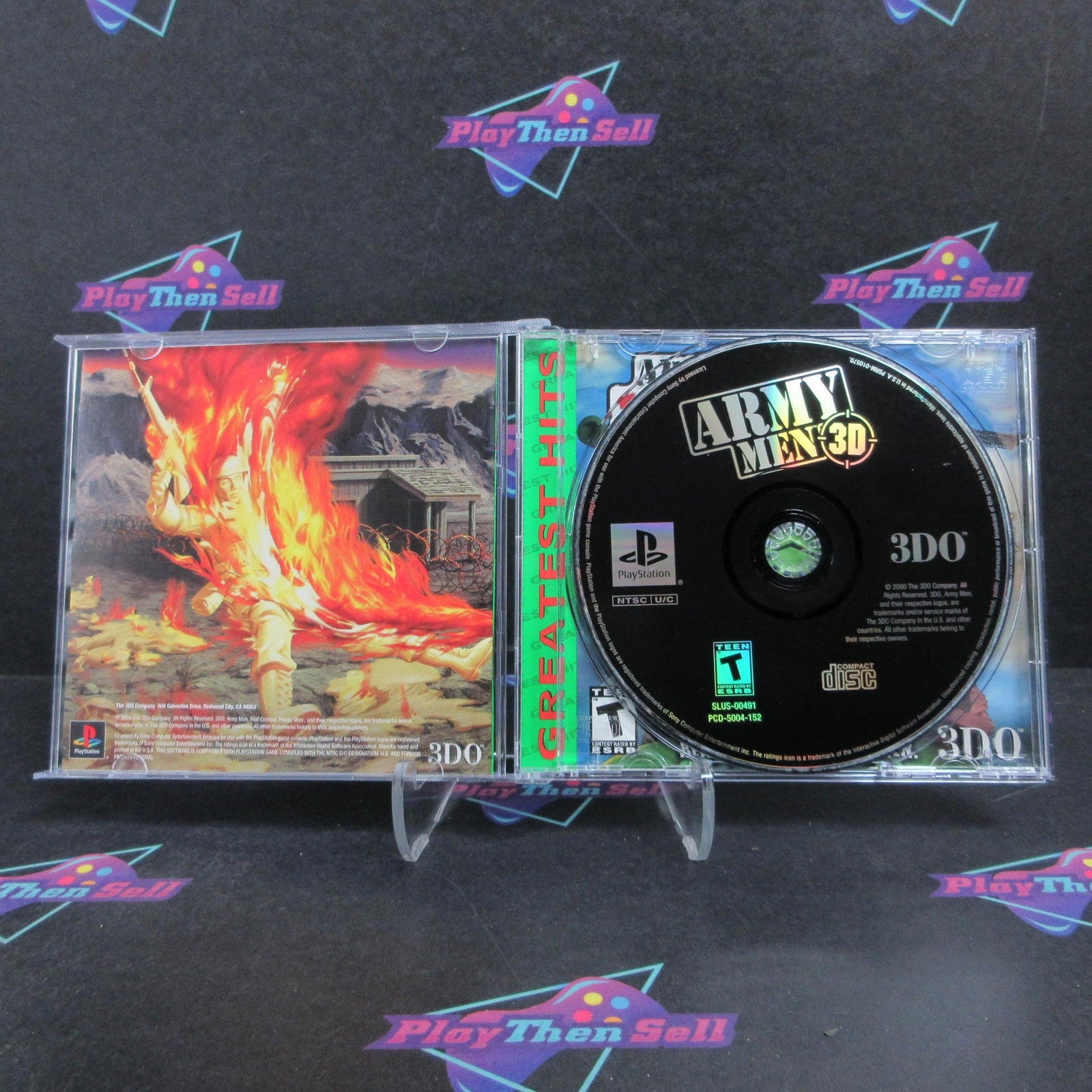 Army Men 3D PS1 PlayStation 1 GH + Reg Card Complete - 1 Year Warranty EX Cond