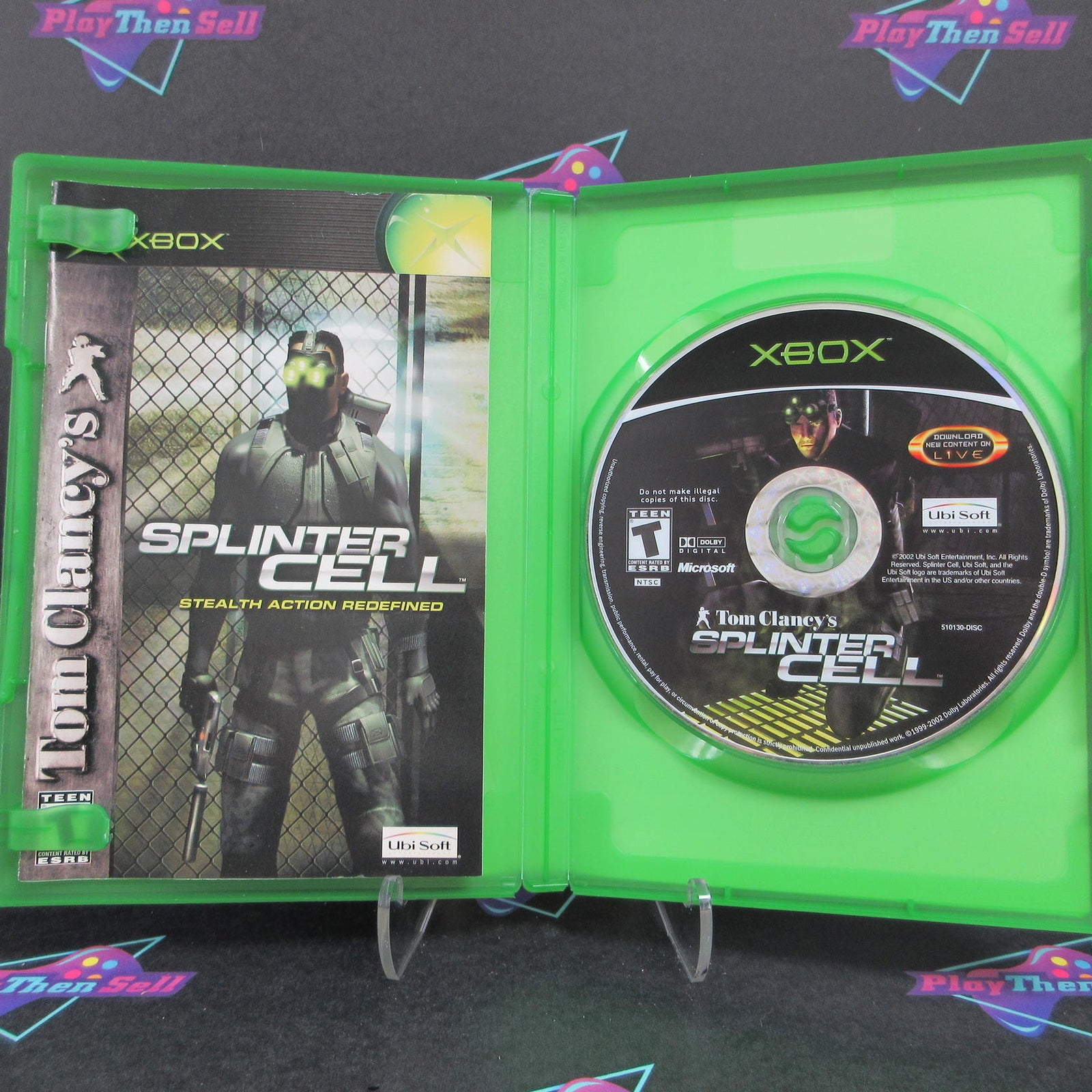 Tom Clancy's Splinter Cell Xbox + Reg Card Complete - 1 Year Warranty EX Cond