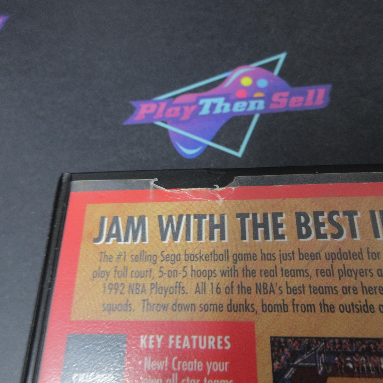 Bulls vs. Blazers and the NBA Playoffs Sega Genesis Boxed CIB  - 1 Year Warran..