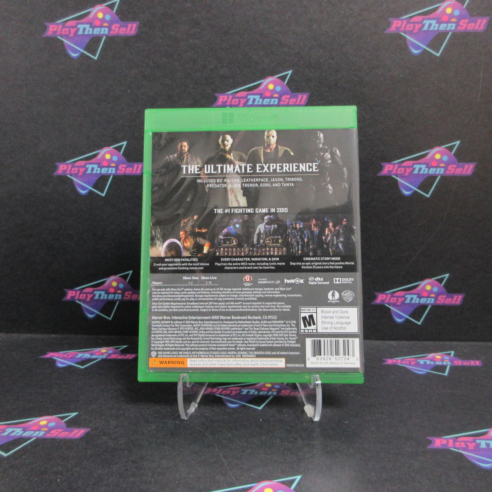 Mortal Kombat XL Xbox One Complete - 1 Year Warranty EX Cond