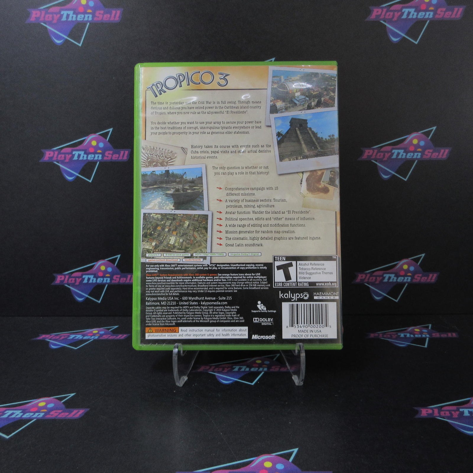 Tropico 3 Xbox 360 AD/NM - 1 Year Warranty VG