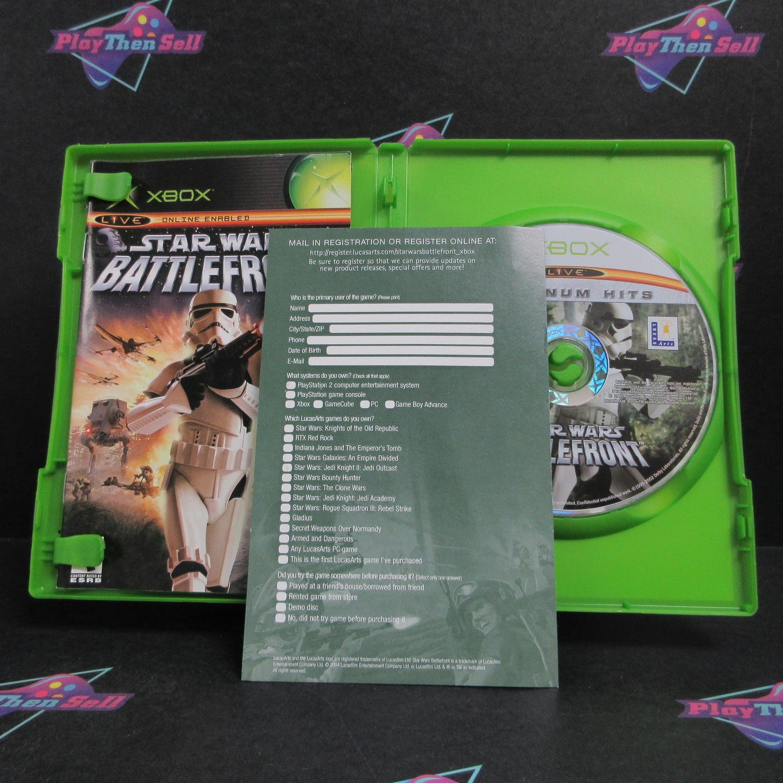 Star Wars Battlefront Xbox PH + Reg Card Complete - 1 Year Warranty EX Cond