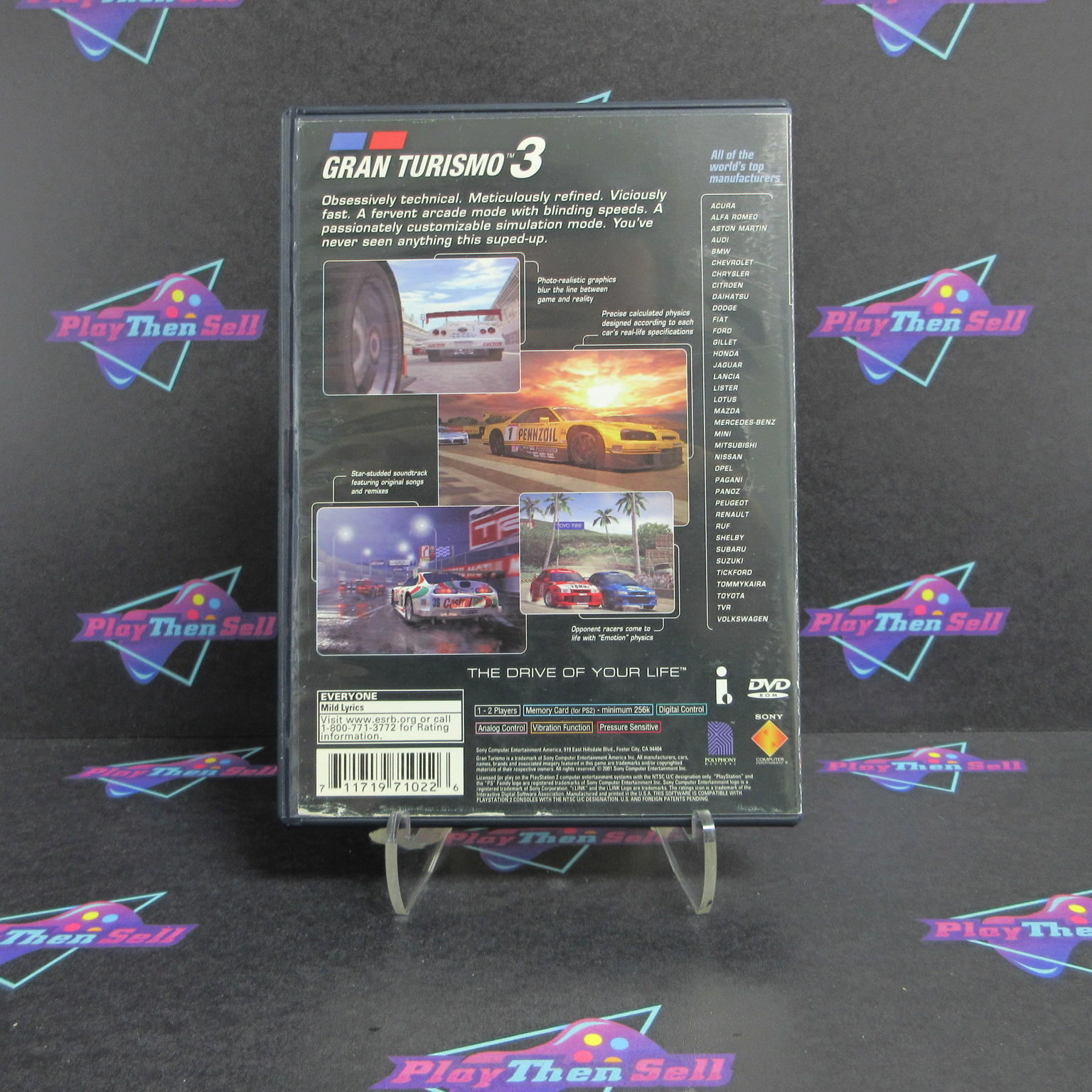 Gran Turismo 3 A-SPec + Reg Card PlayStation 2 Complete - 1 Year Warranty VG